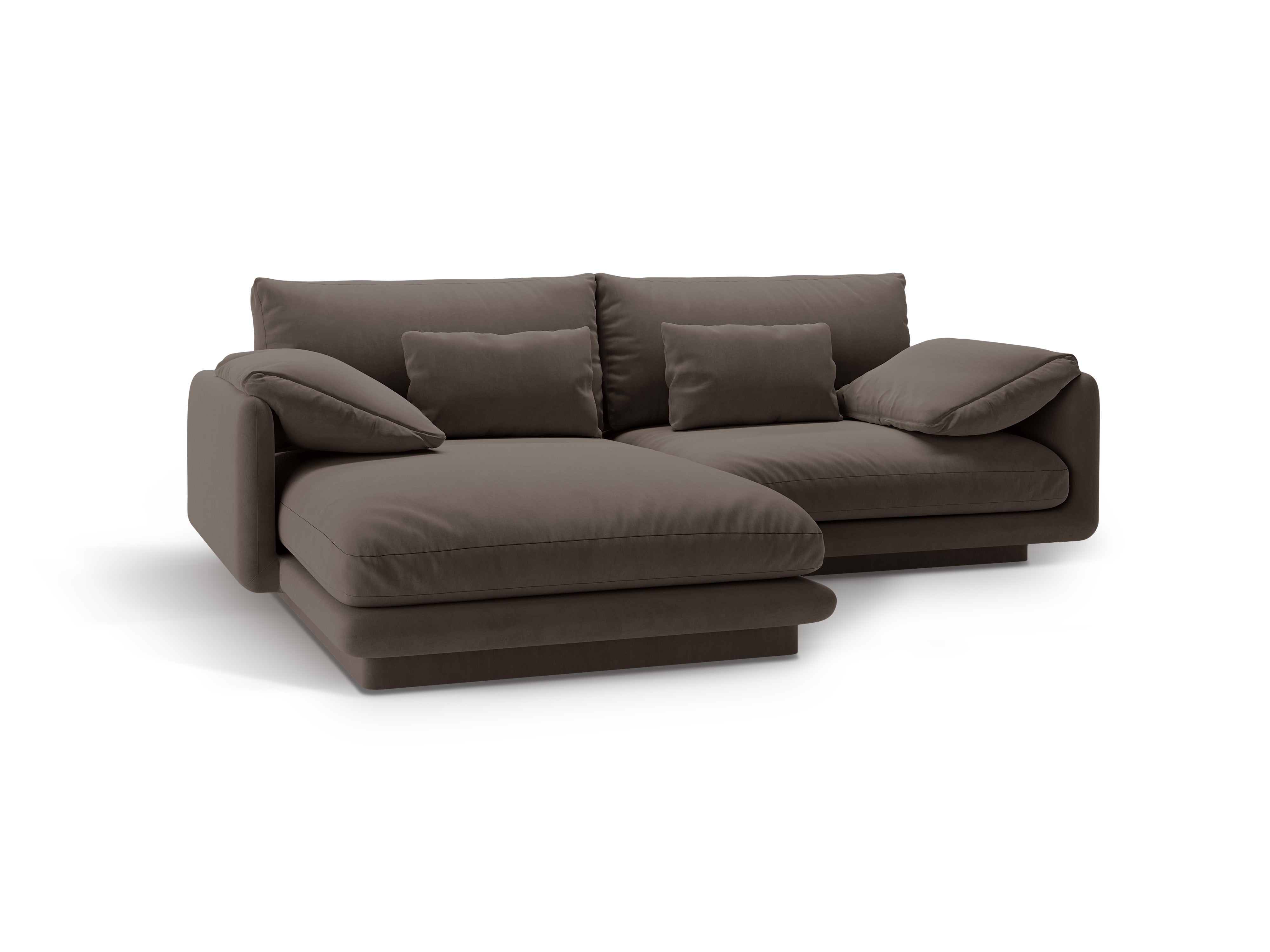 Samt 3-Personen-Linkshänder Turin Heban Bronzeecke