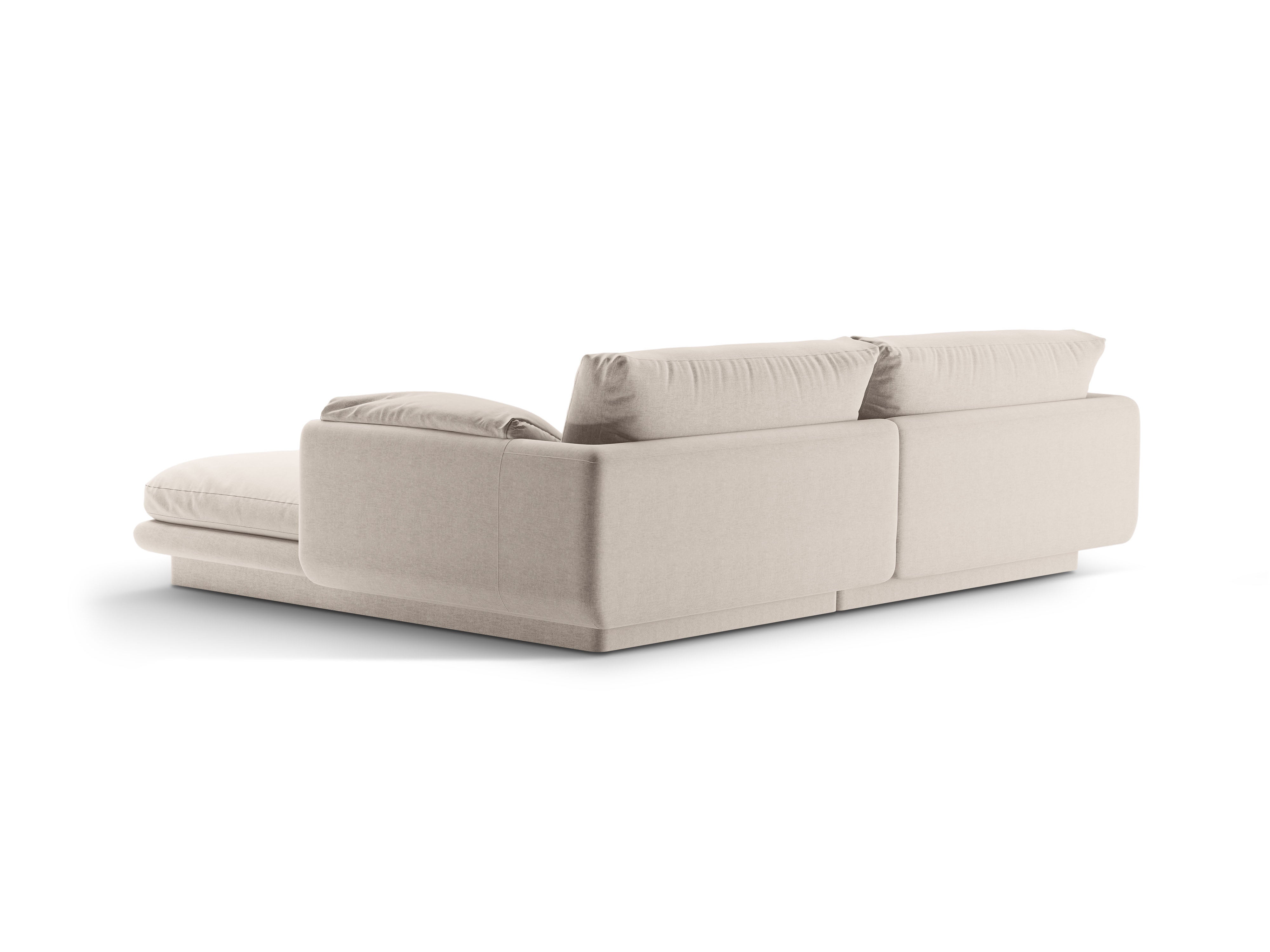 Linke LEVE-Ecke 3-Personen leichte Beige Torino