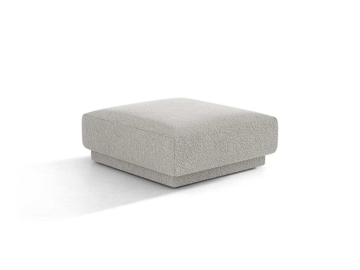Puf MILEY jasnoszary boucle – Micadoni