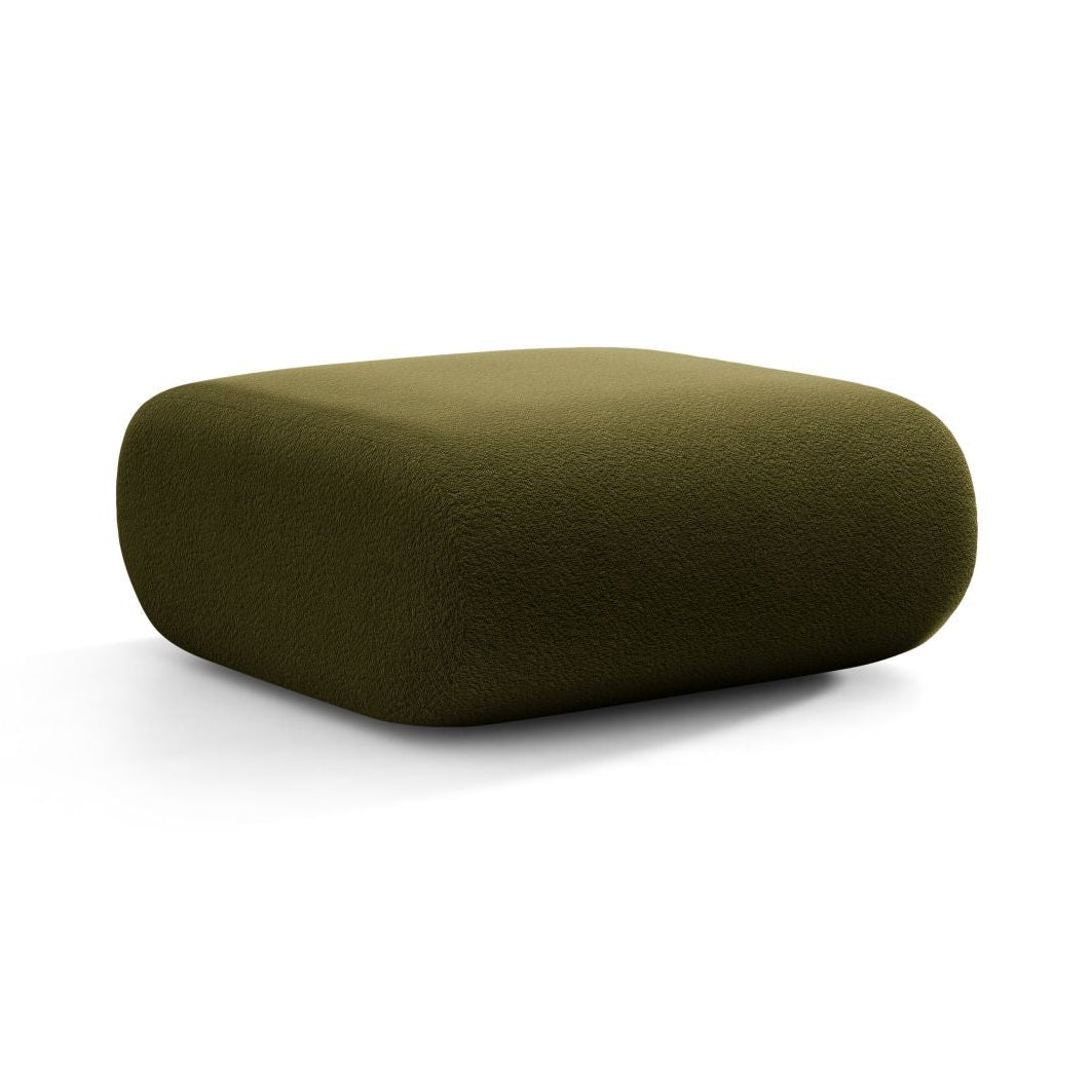 Puf NEO olijfgroene boucle