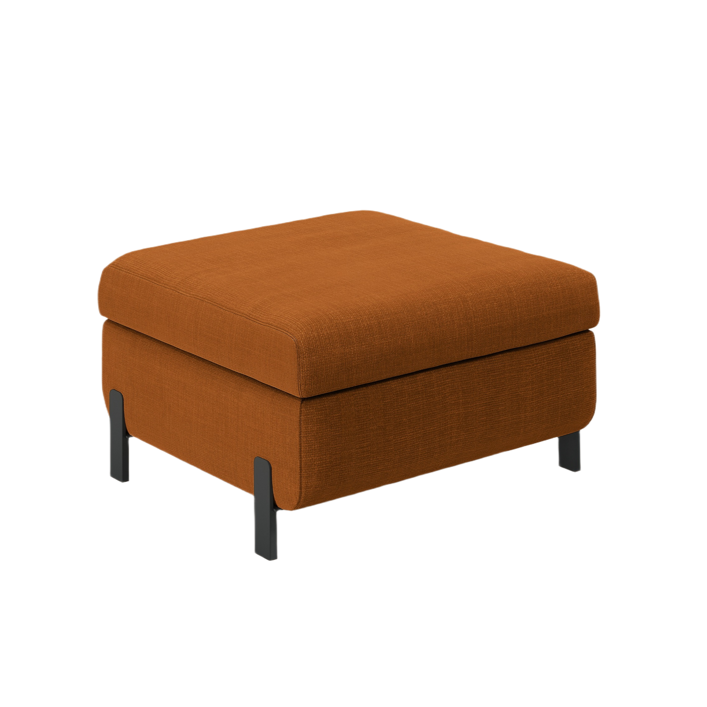 Puf met opbergruimte GLORIA baksteen chenille