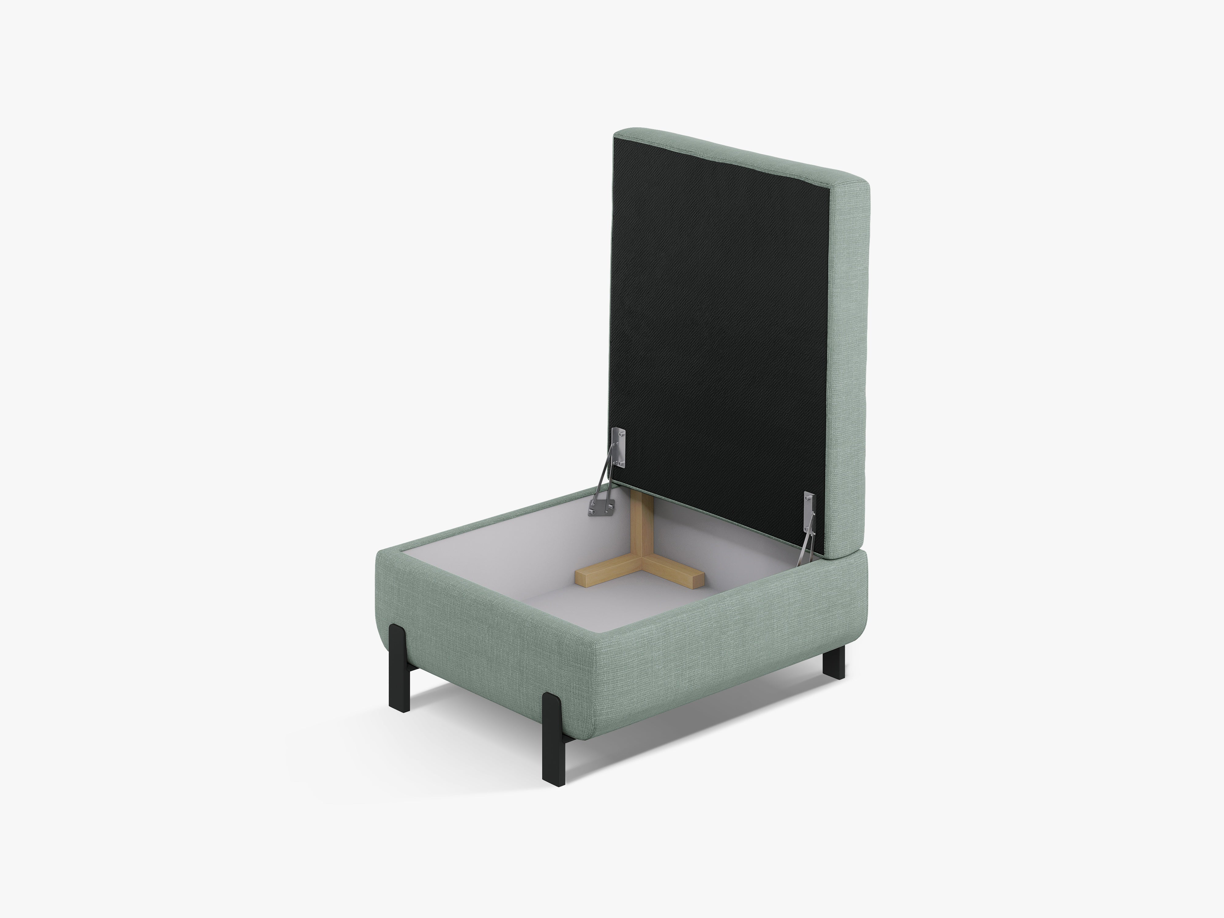 Puf met opbergruimte GLORIA mintgroen szenil