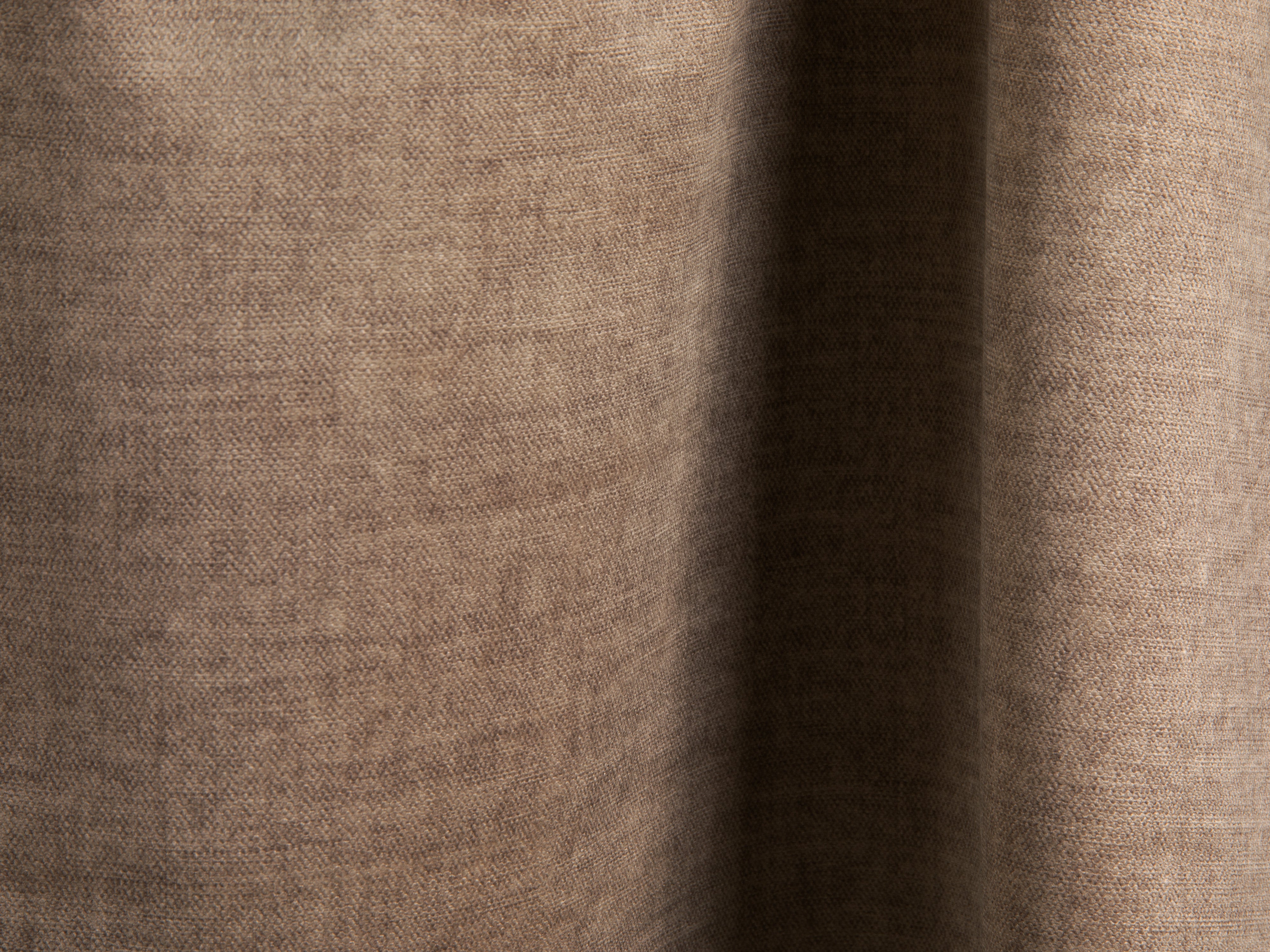 Velvet Pouf Martina Dark Beige