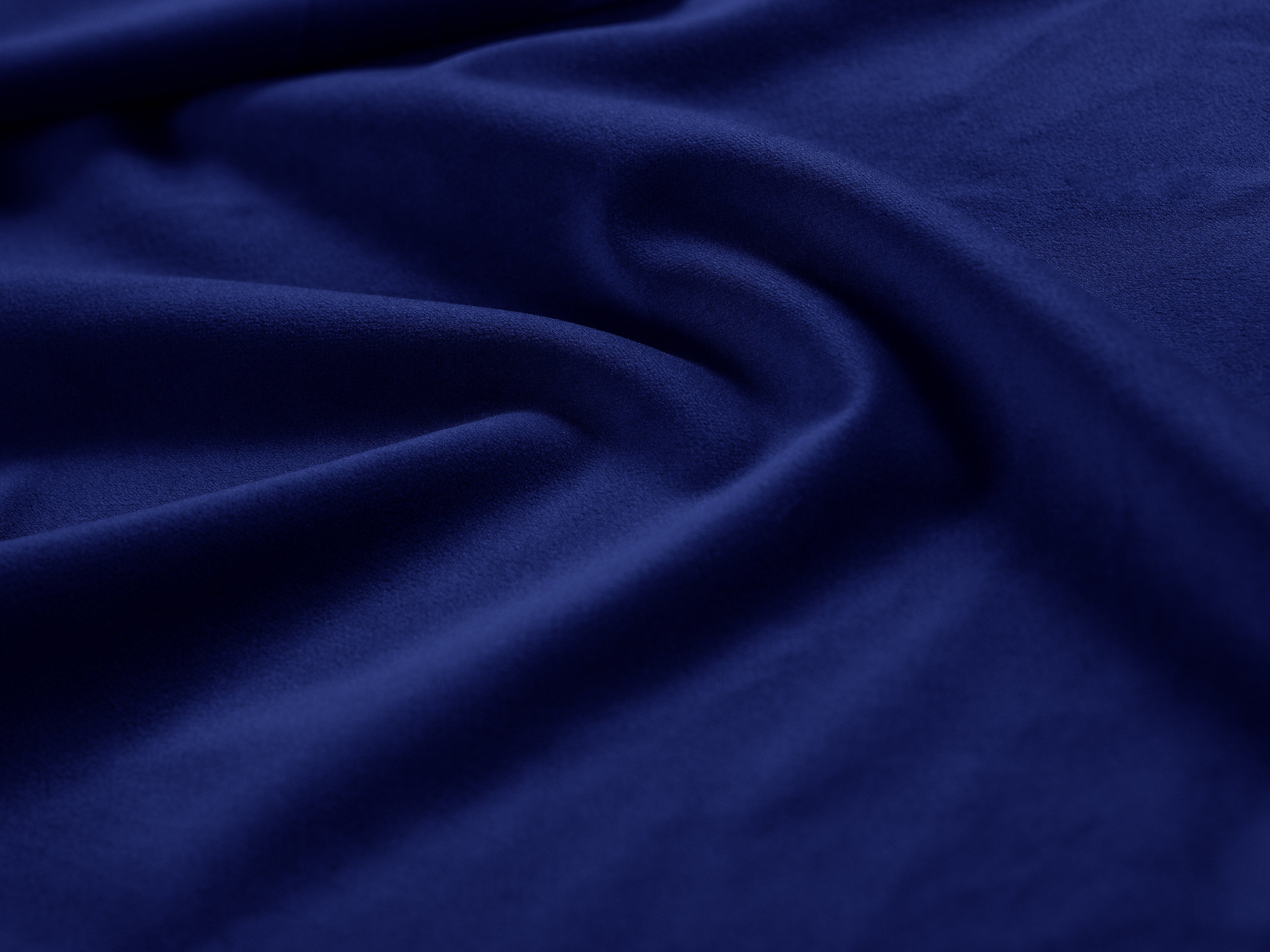 Velours poef GEORGIA kobaltowy