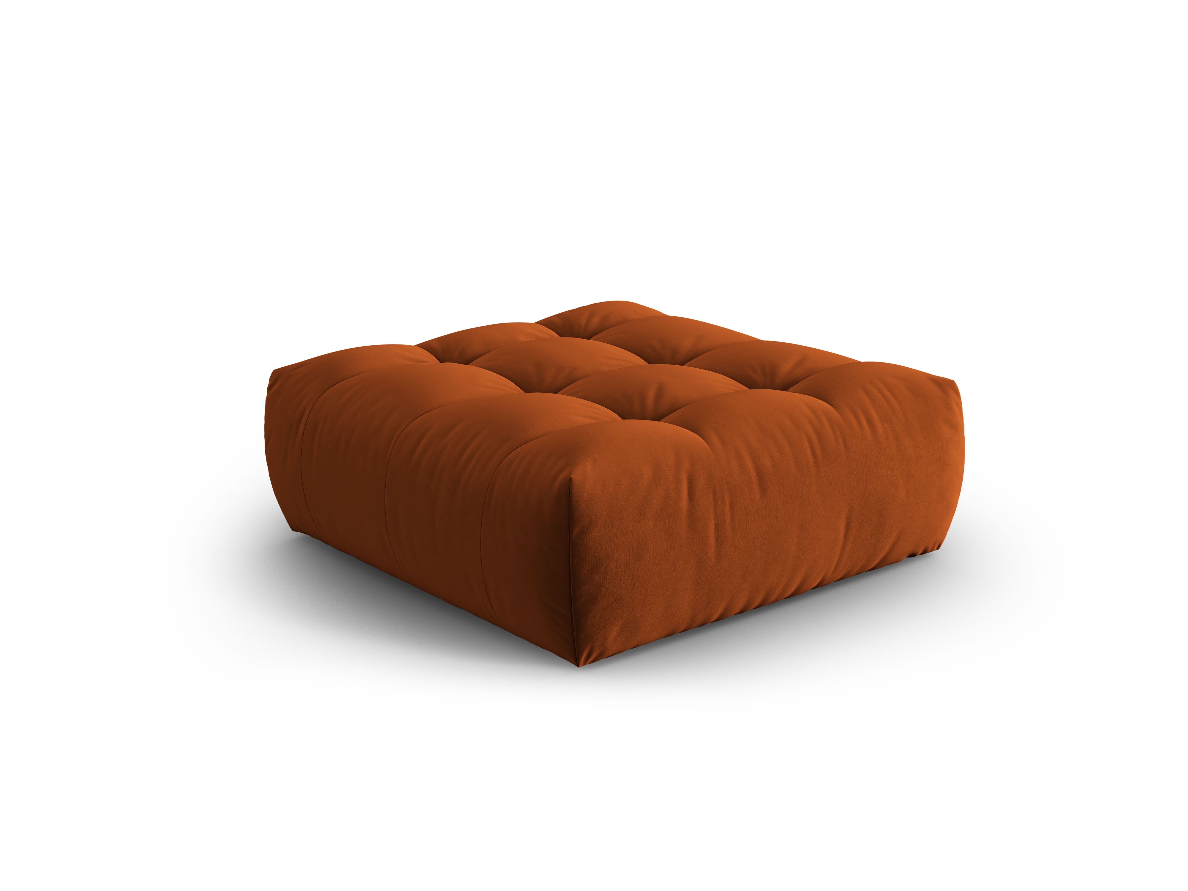 Samt Pouf BLOOM terrakotta
