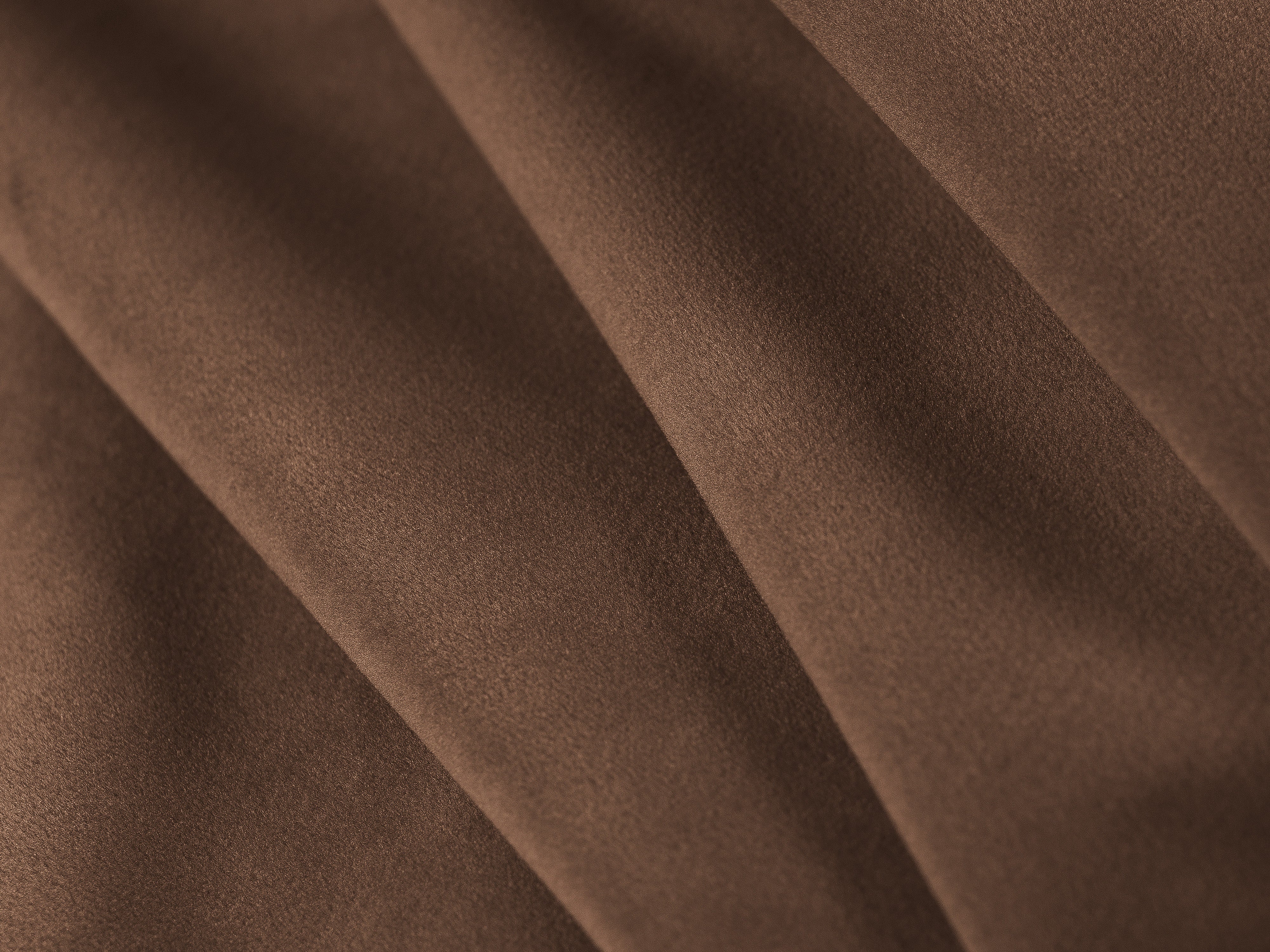 Fluwelen poef met opbergruimte GLORIA chocoladebruin