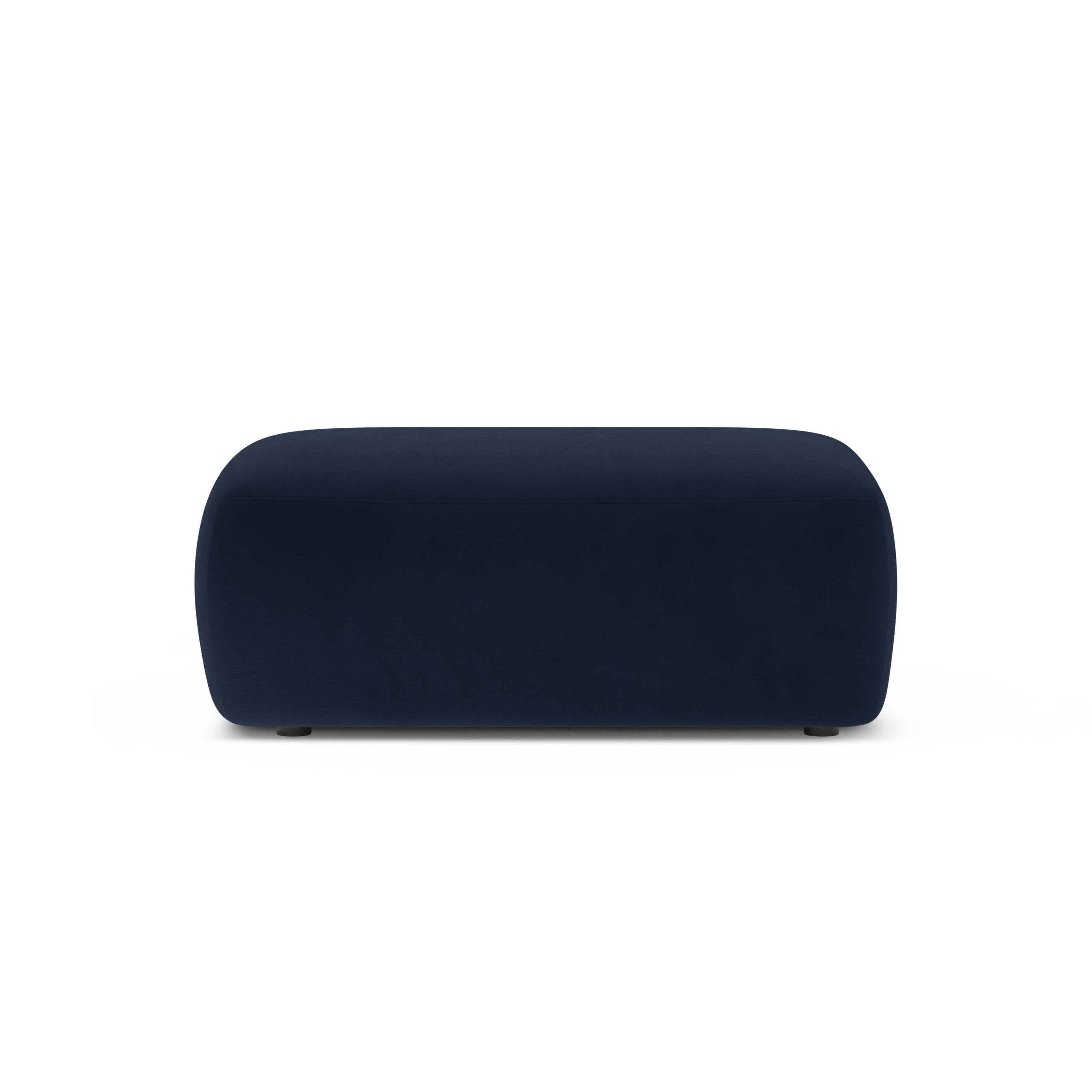 Rectangular Velvet Pouf KATE Royal Blue