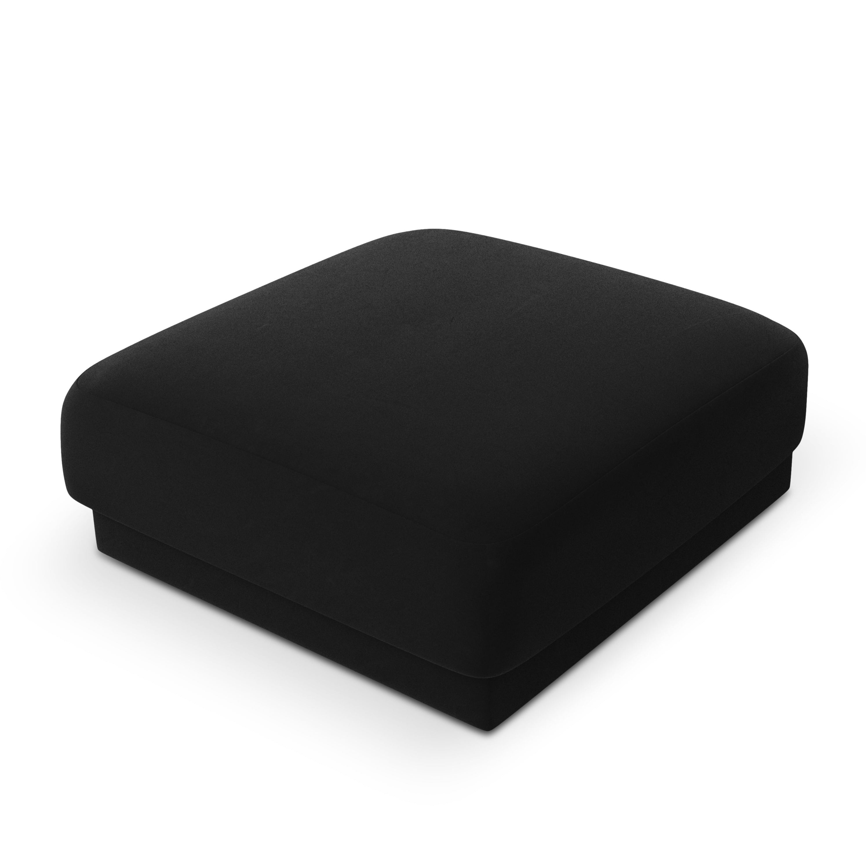 Puf aksamitny MILEY czarny Micadoni Eye on Design