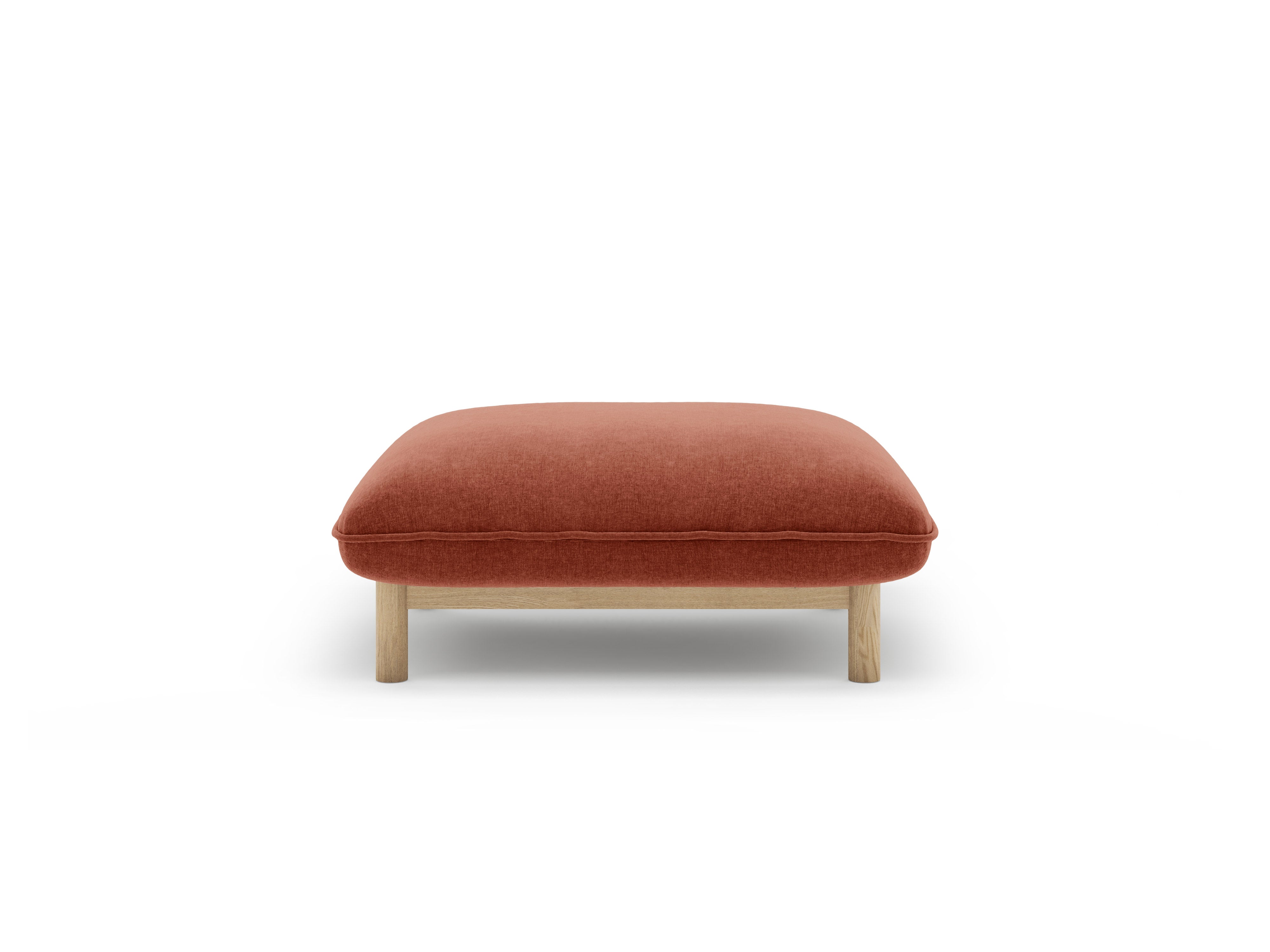 Puf ADA kastanjebruin chenille