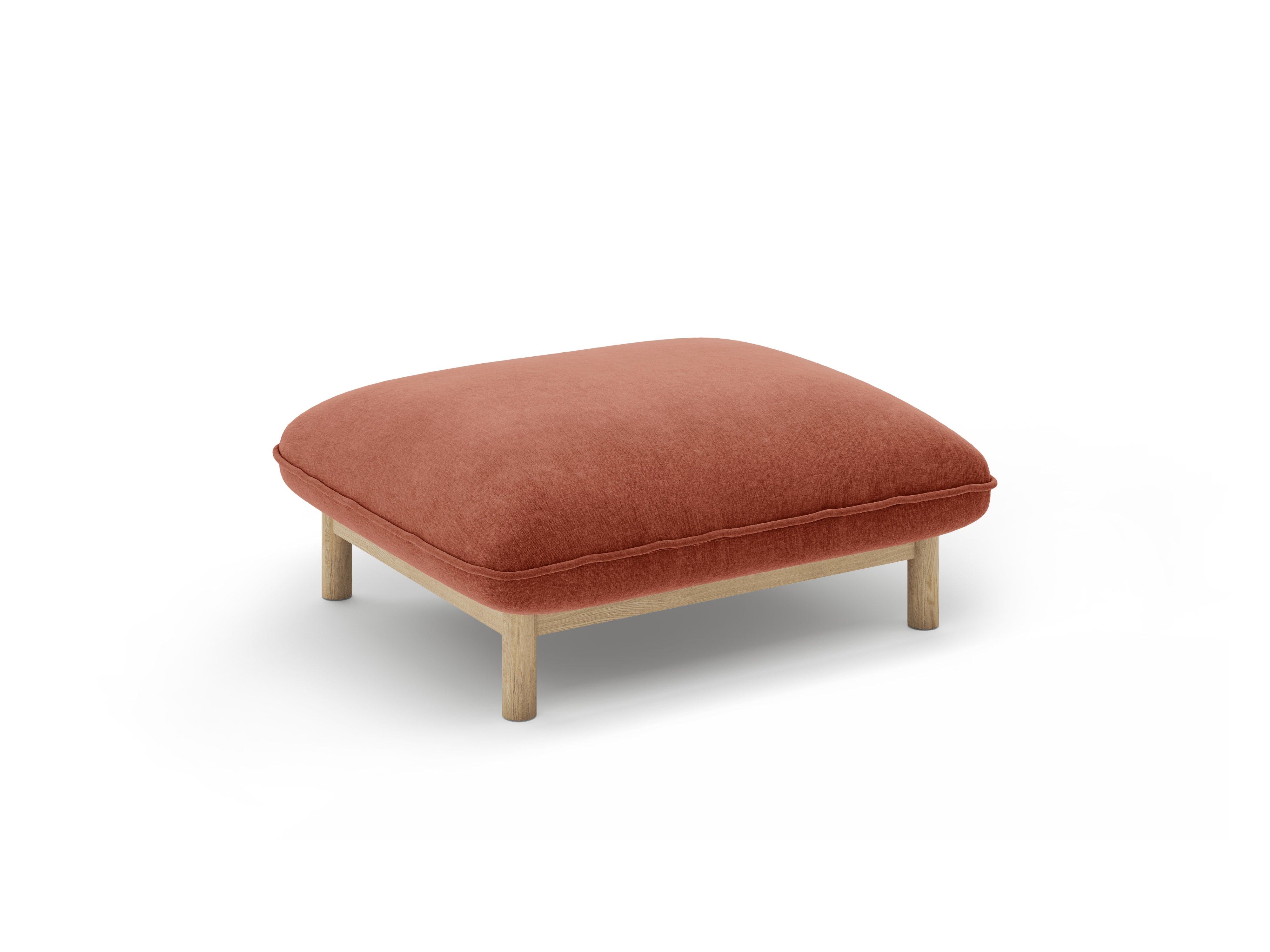 Puf ADA kastanjebruin chenille