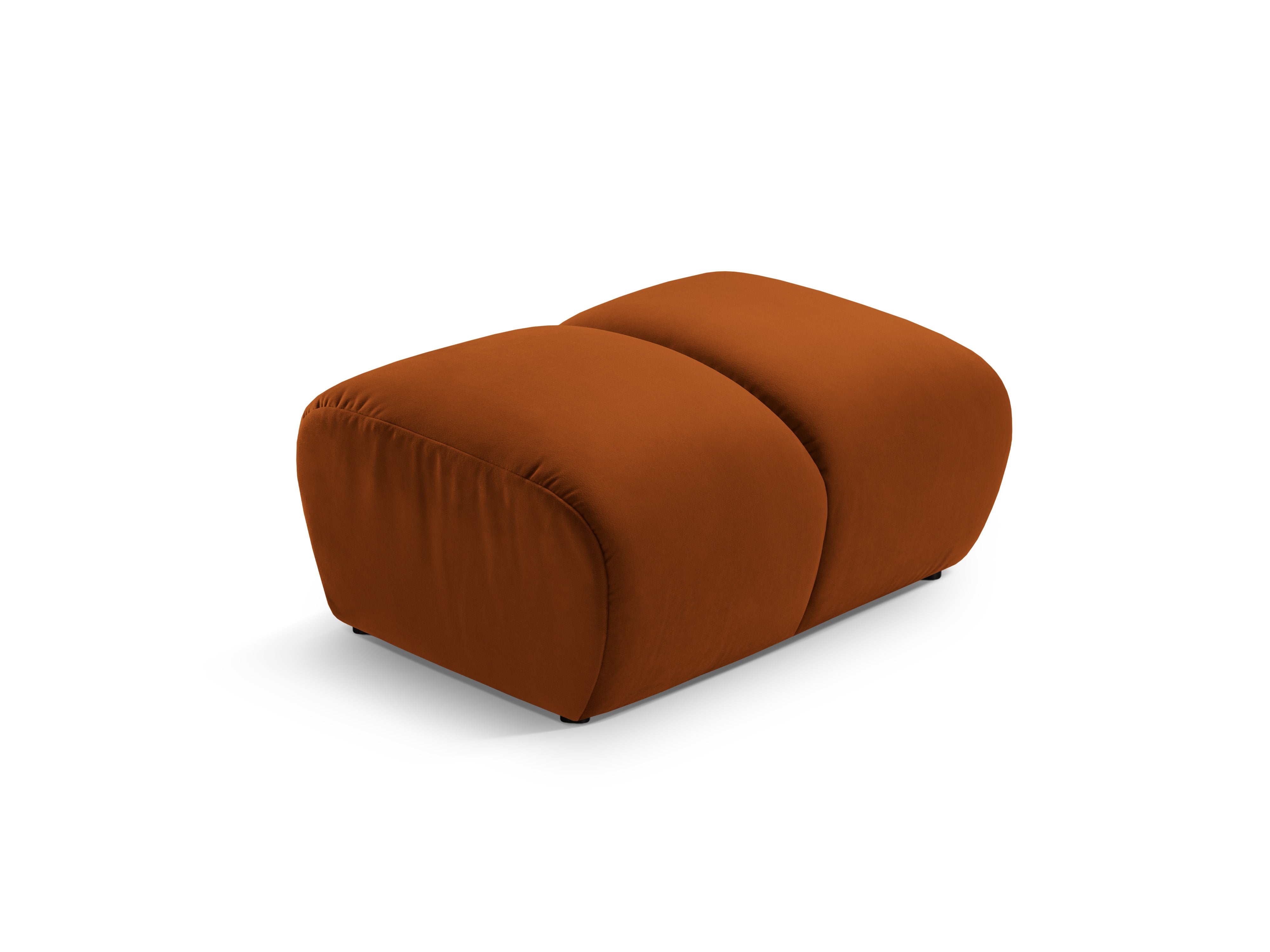 Samt Pouf DIANA terrakotta
