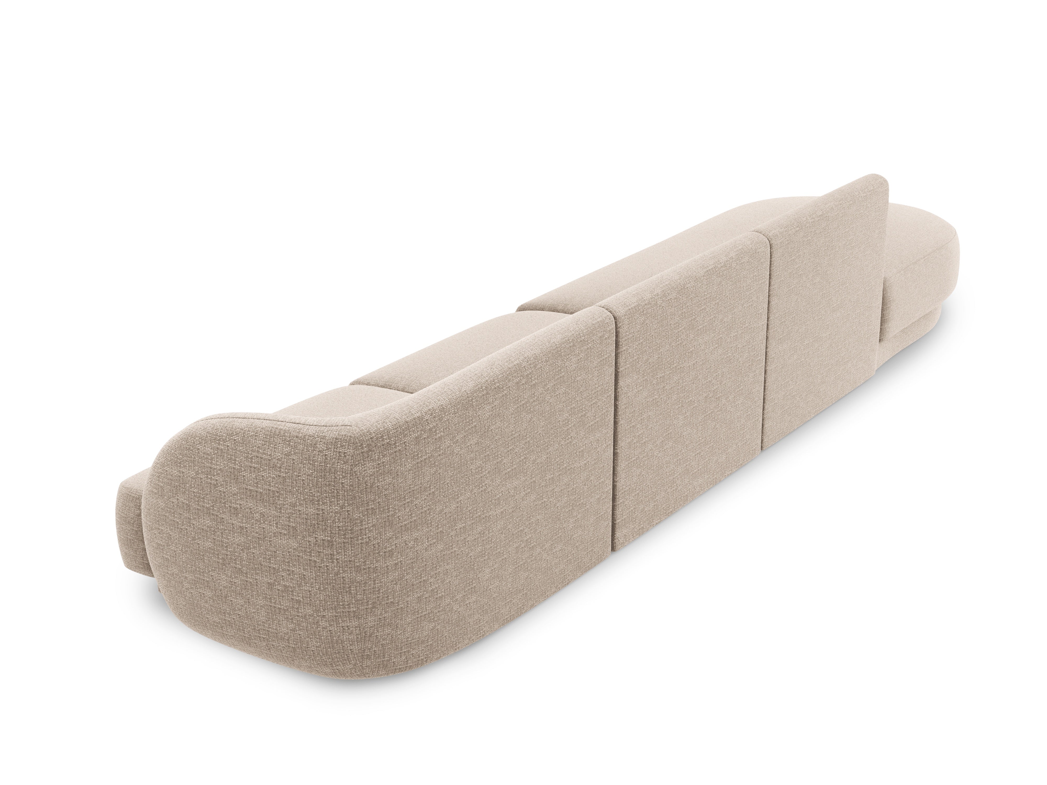 Sofa offene linke 4-sitzige offene MILEY beige Chenille