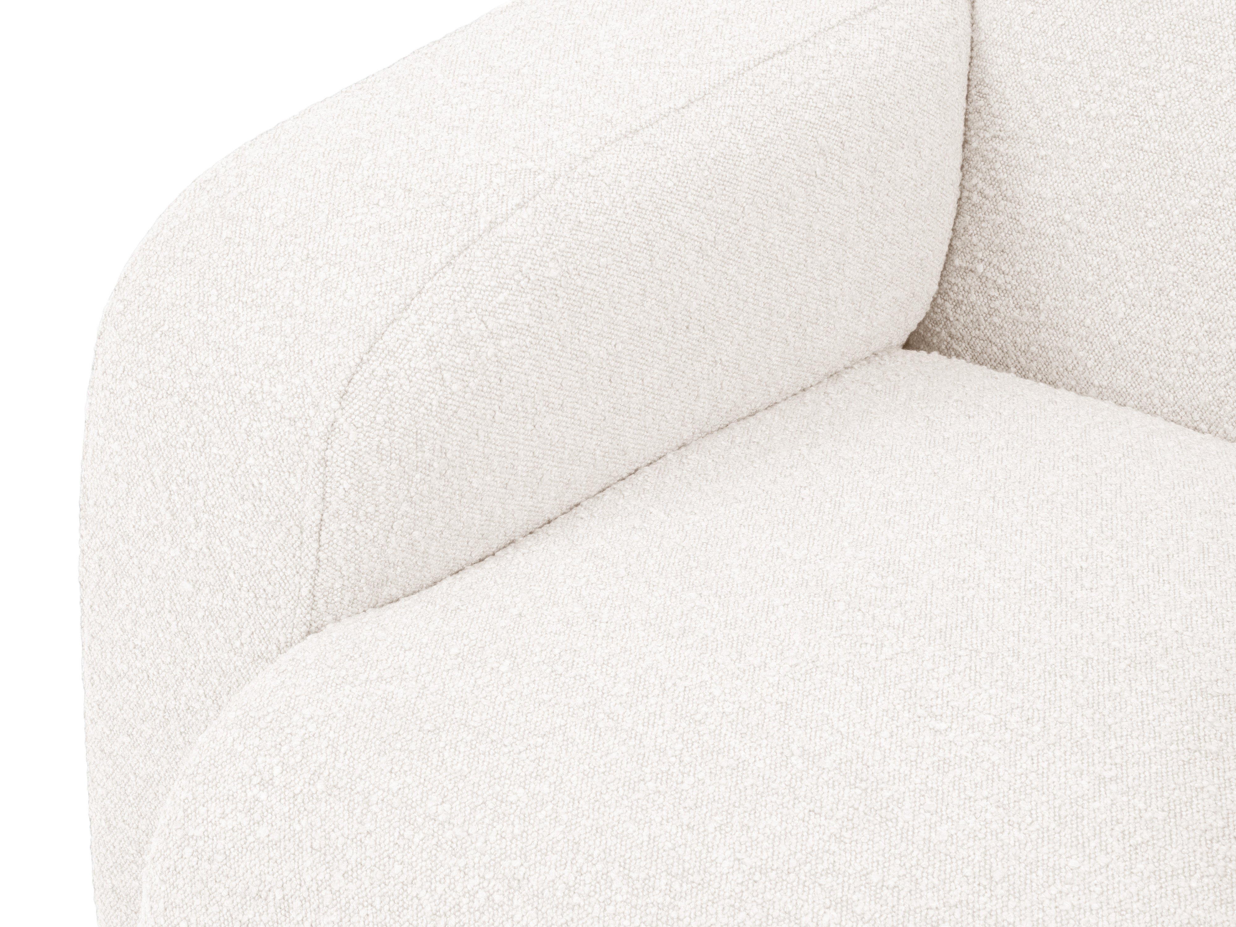 Narożnik w tkaninie boucle prawostronny MOLINO biały Micadoni Eye on Design