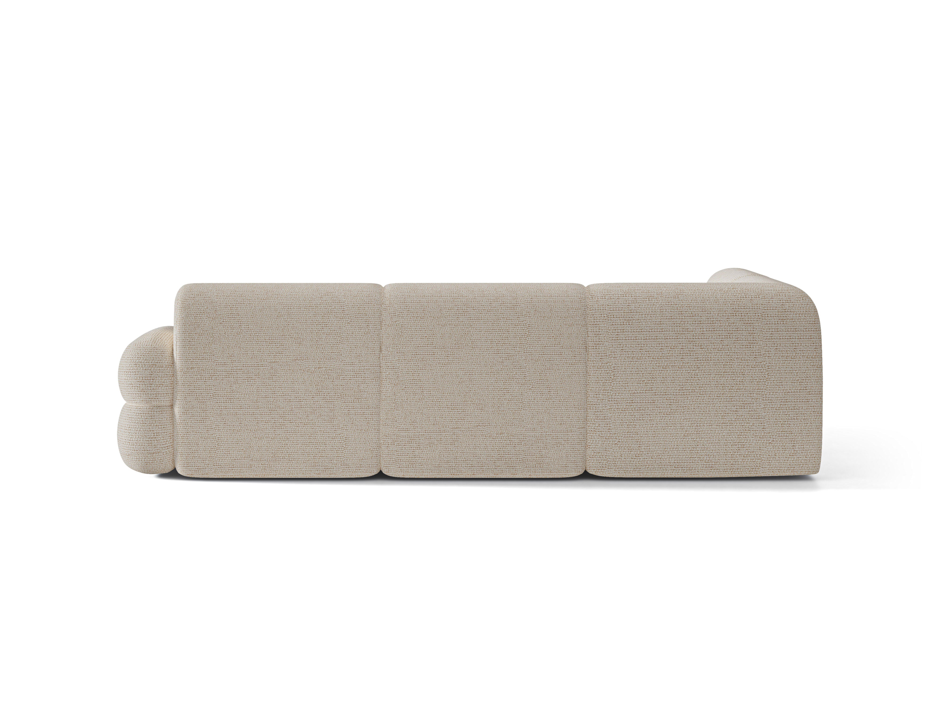 L-vormige linker NEO hoekbank in beige melange