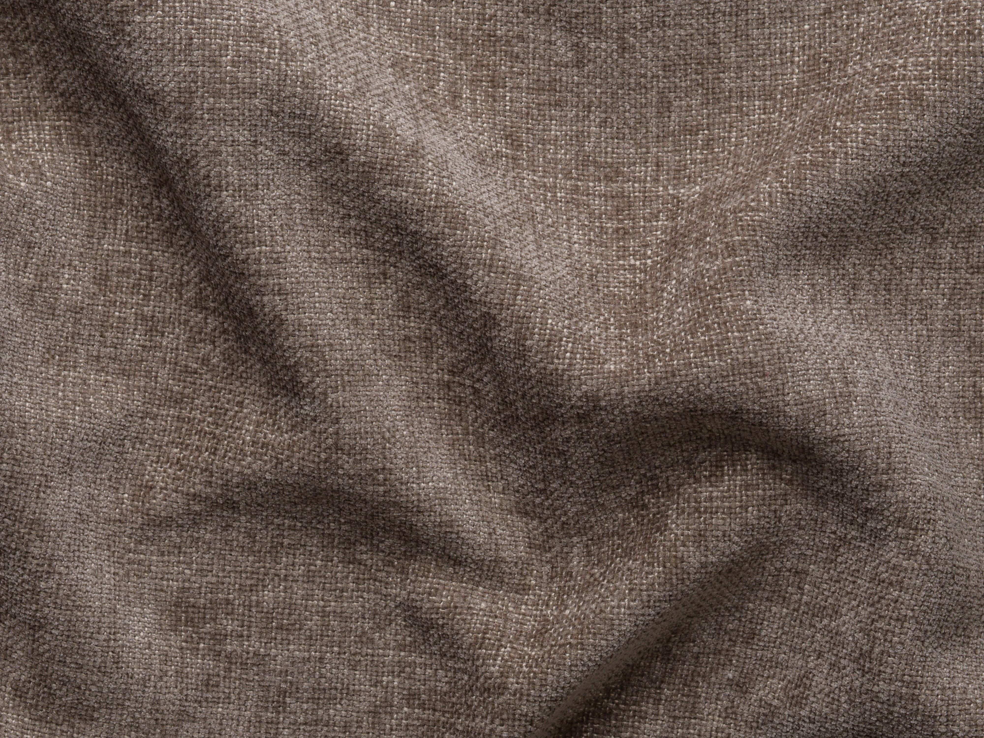 Rechthoekige 3-zits hoekbank JODIE in donker cappuccino tweed