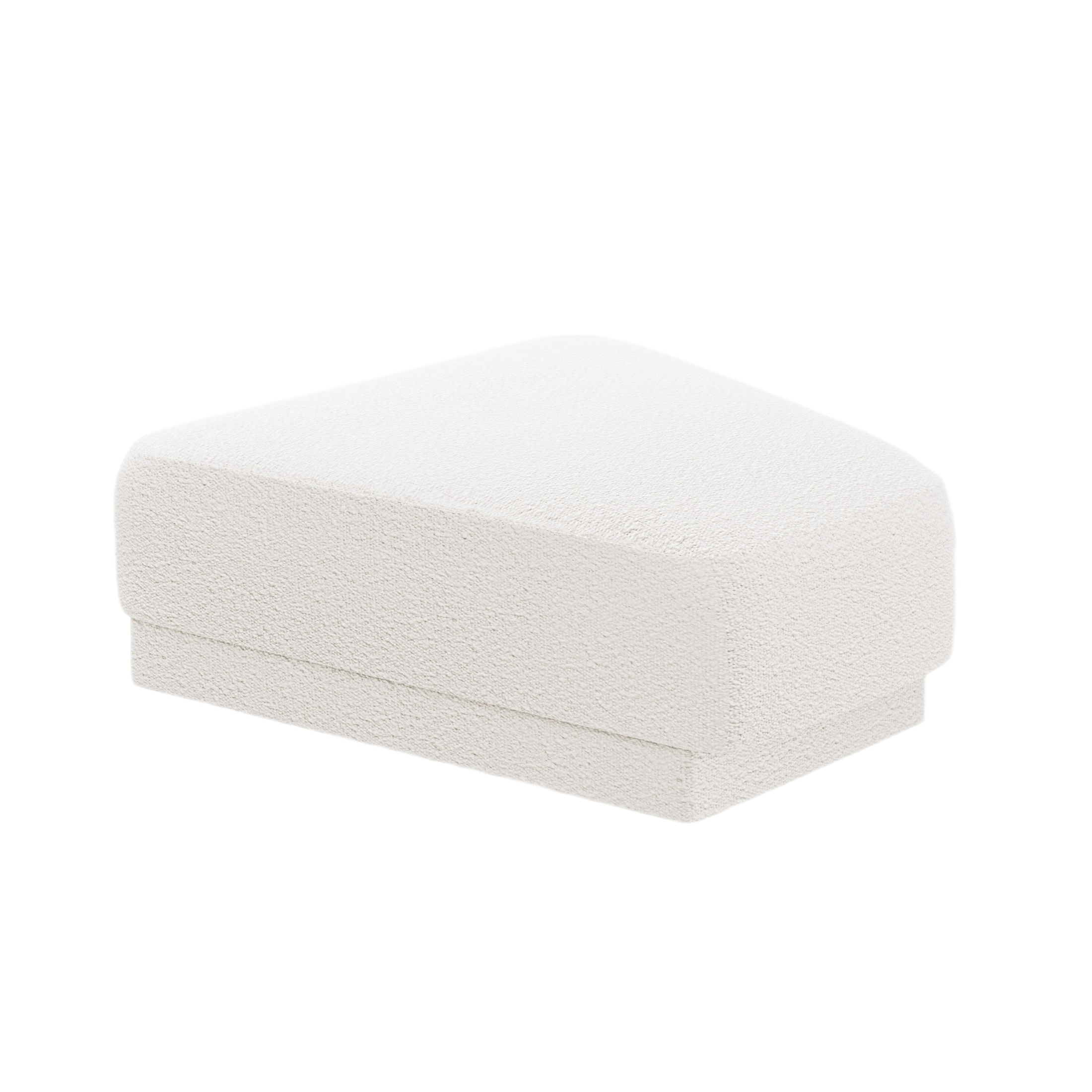 Poef / module MILEY witte boucle