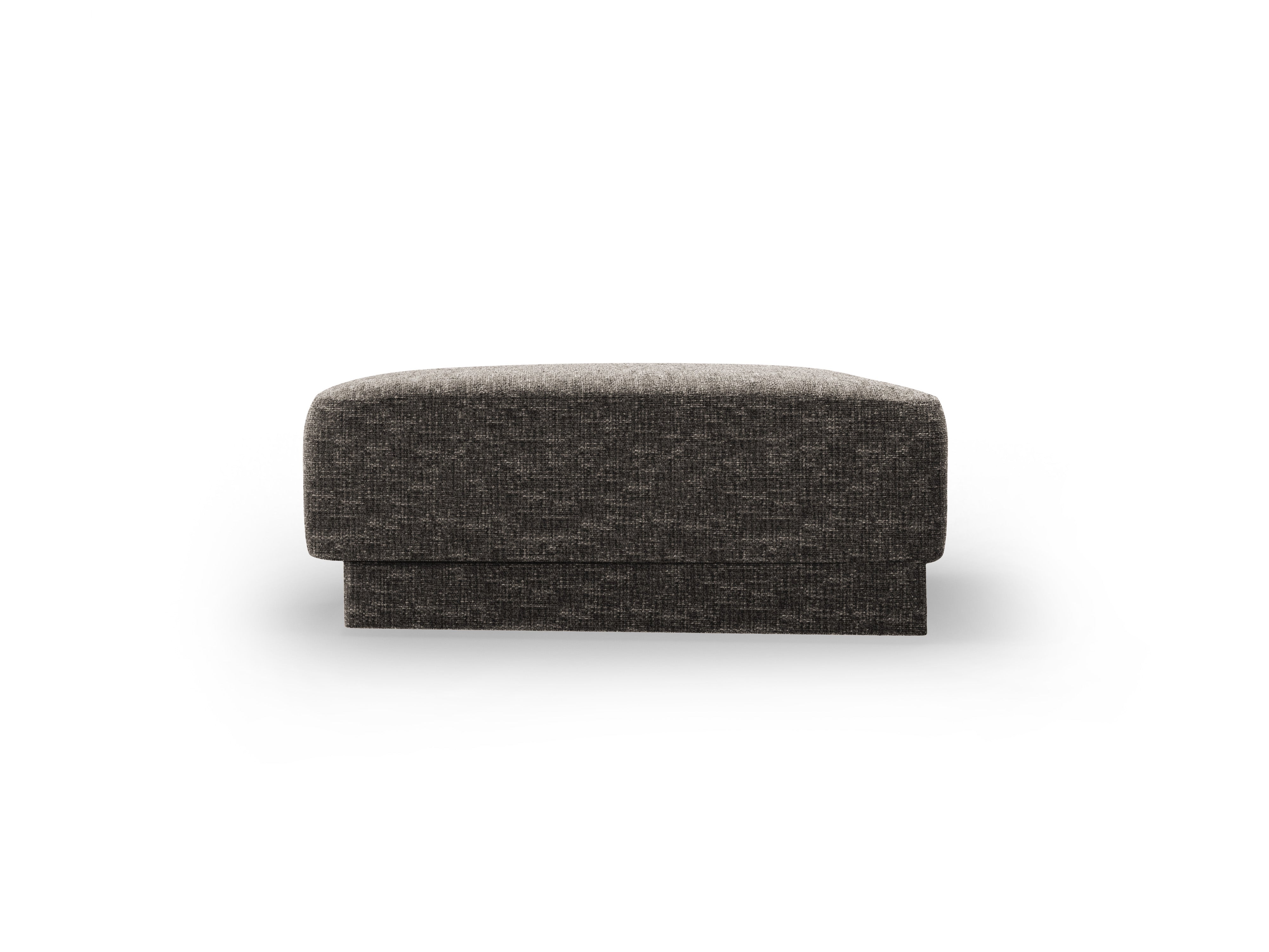Pouf / module MILEY gray chenille silky