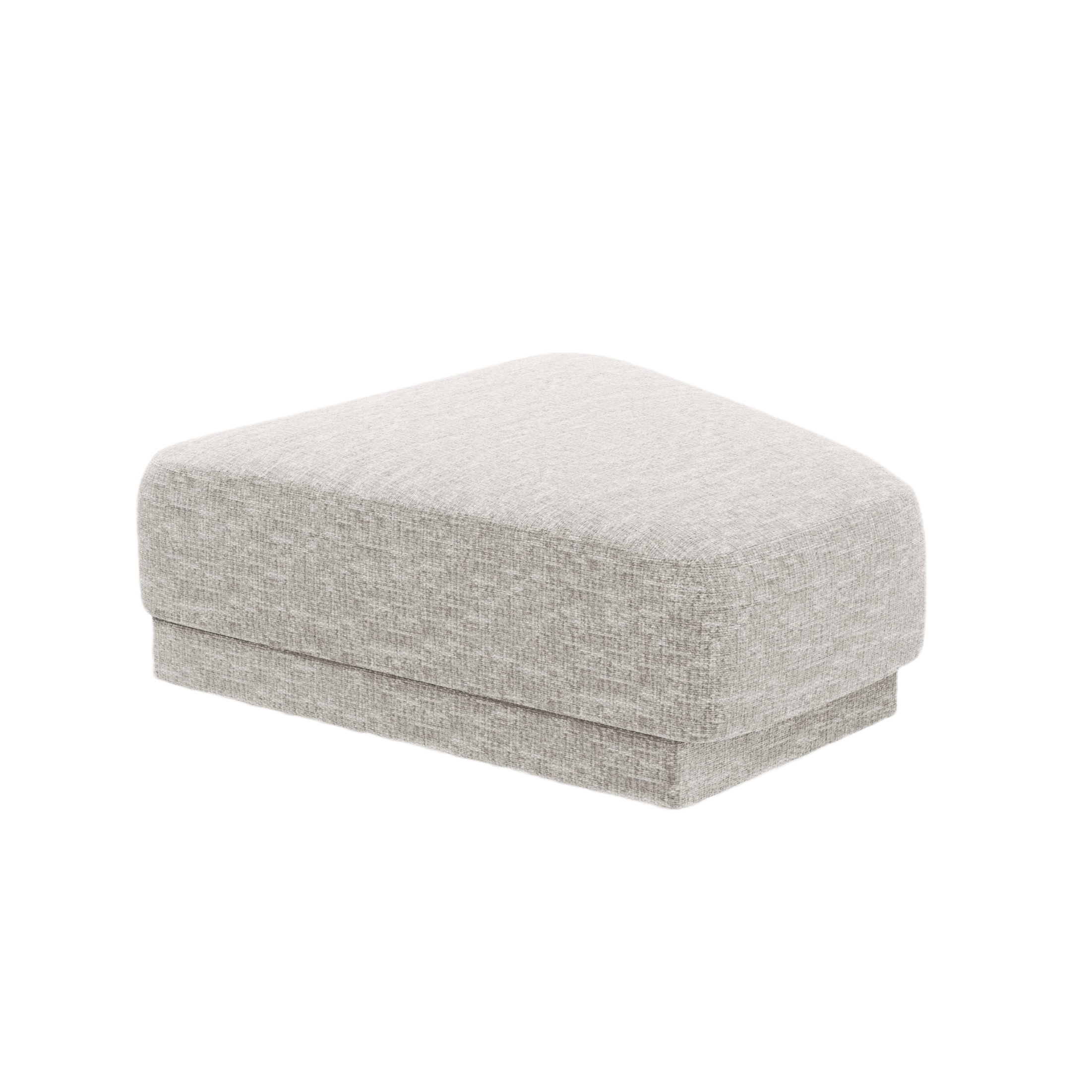 Pouf / Modul MILEY grauer Chenille