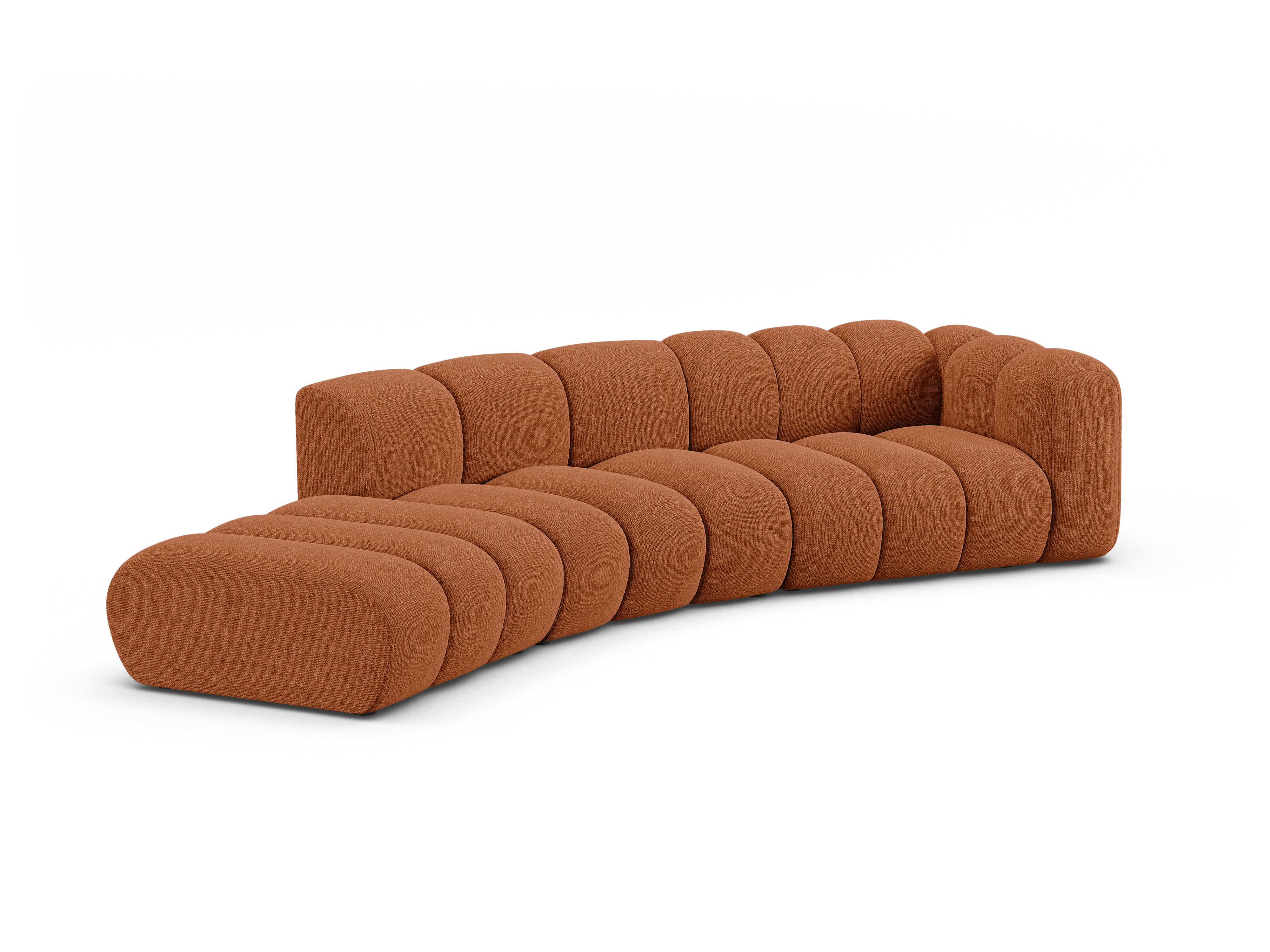 Sofa 5-persoons links LUPINE baksteen szenil