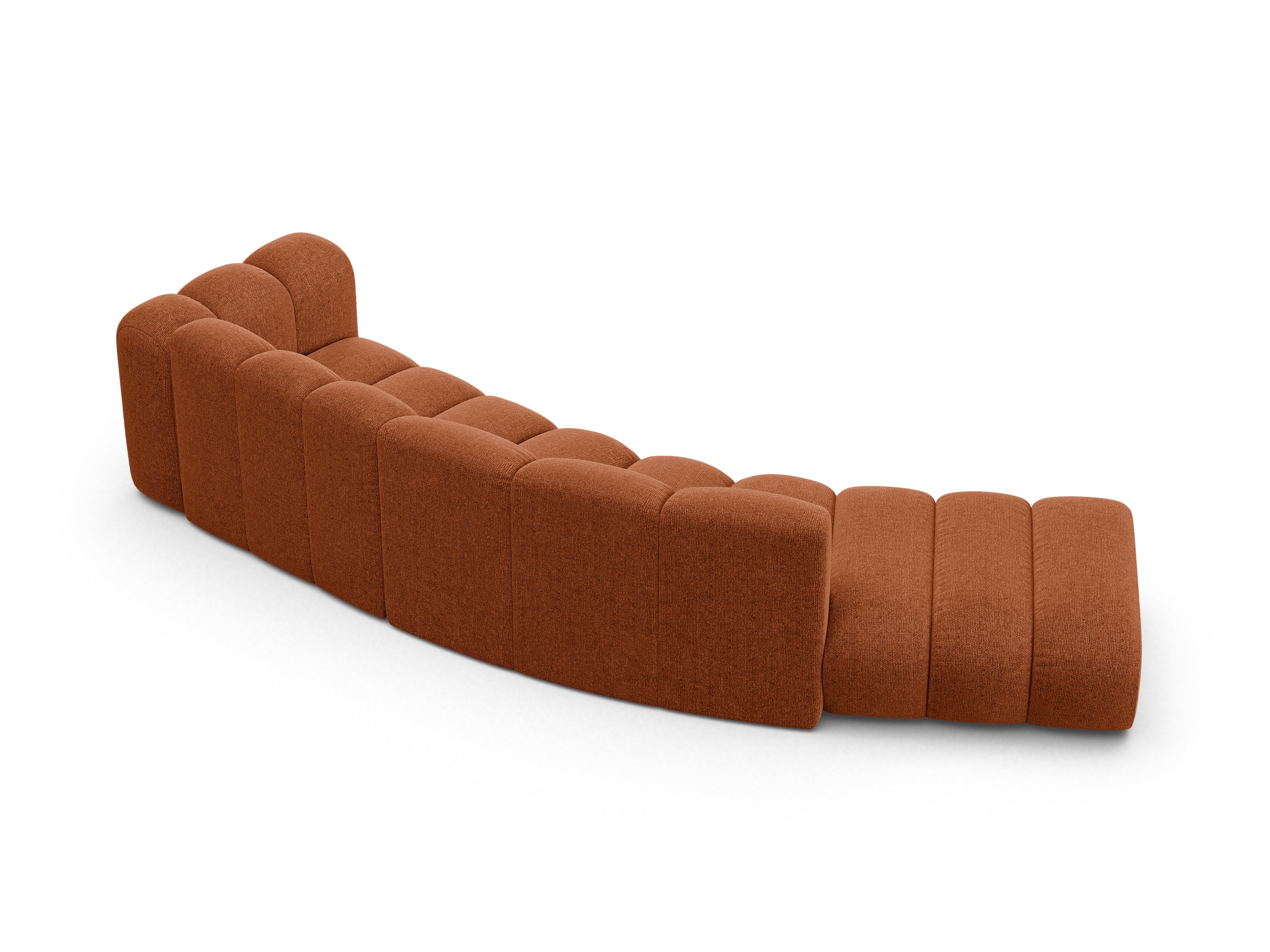 Sofa 5-persoons links LUPINE baksteen szenil