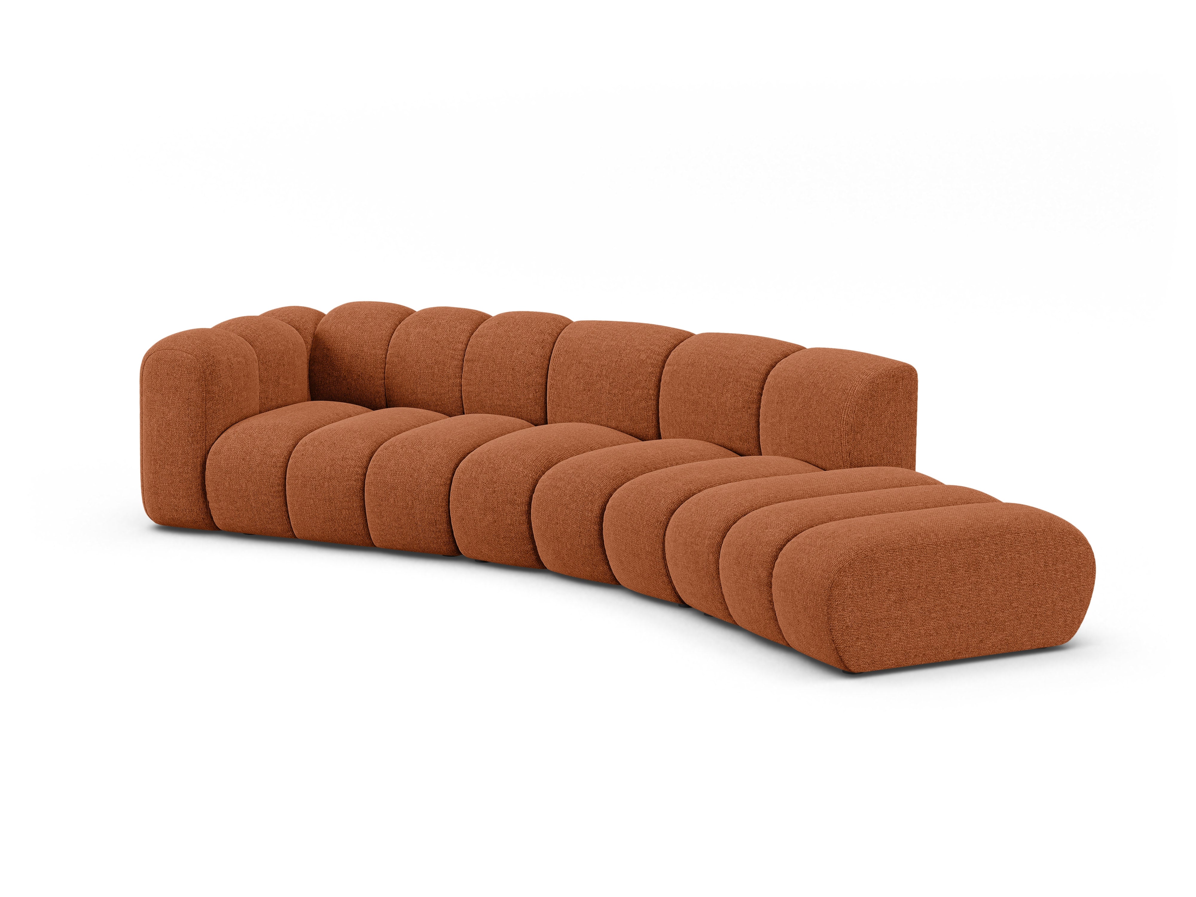 Sofa 5-persoons rechts LUPINE baksteen szenil