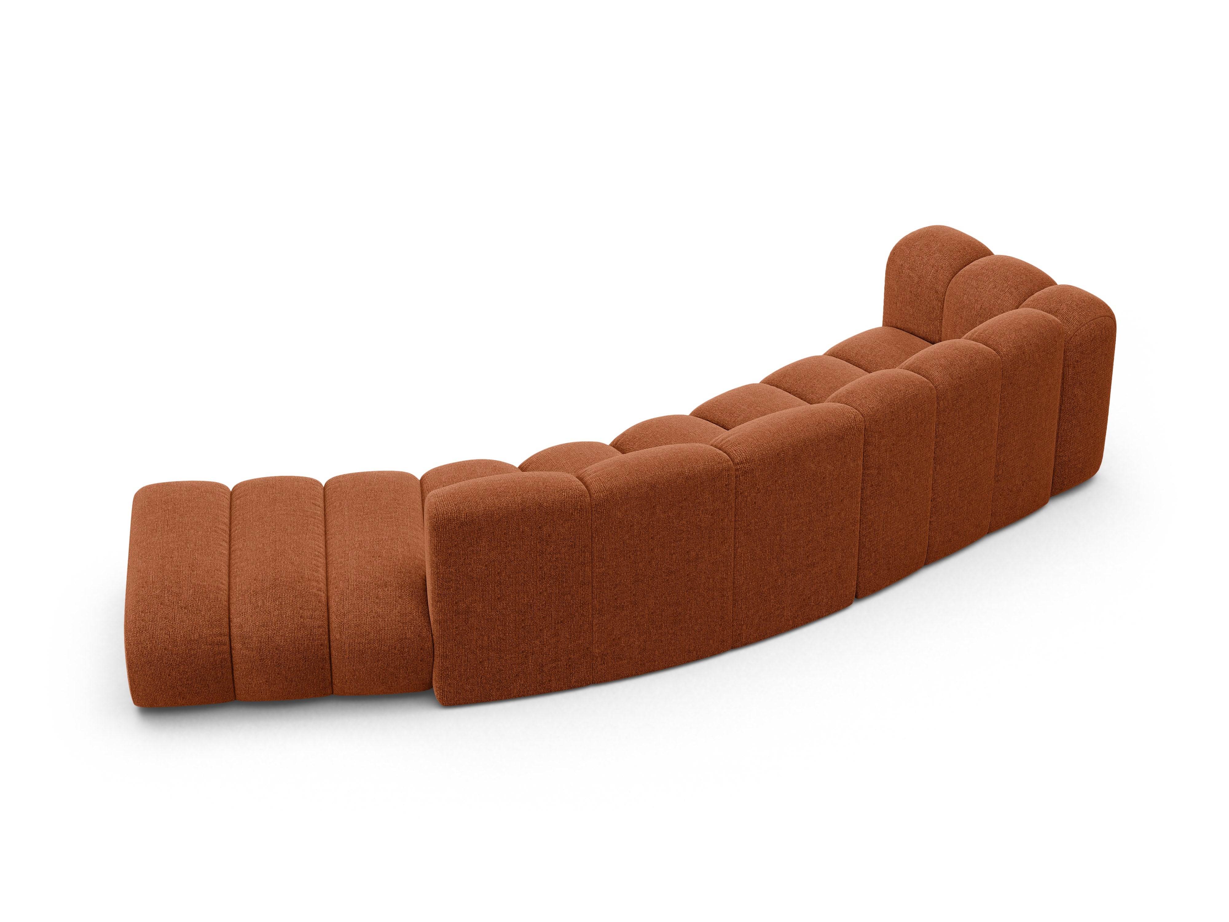 Sofa 5-persoons rechts LUPINE baksteen szenil