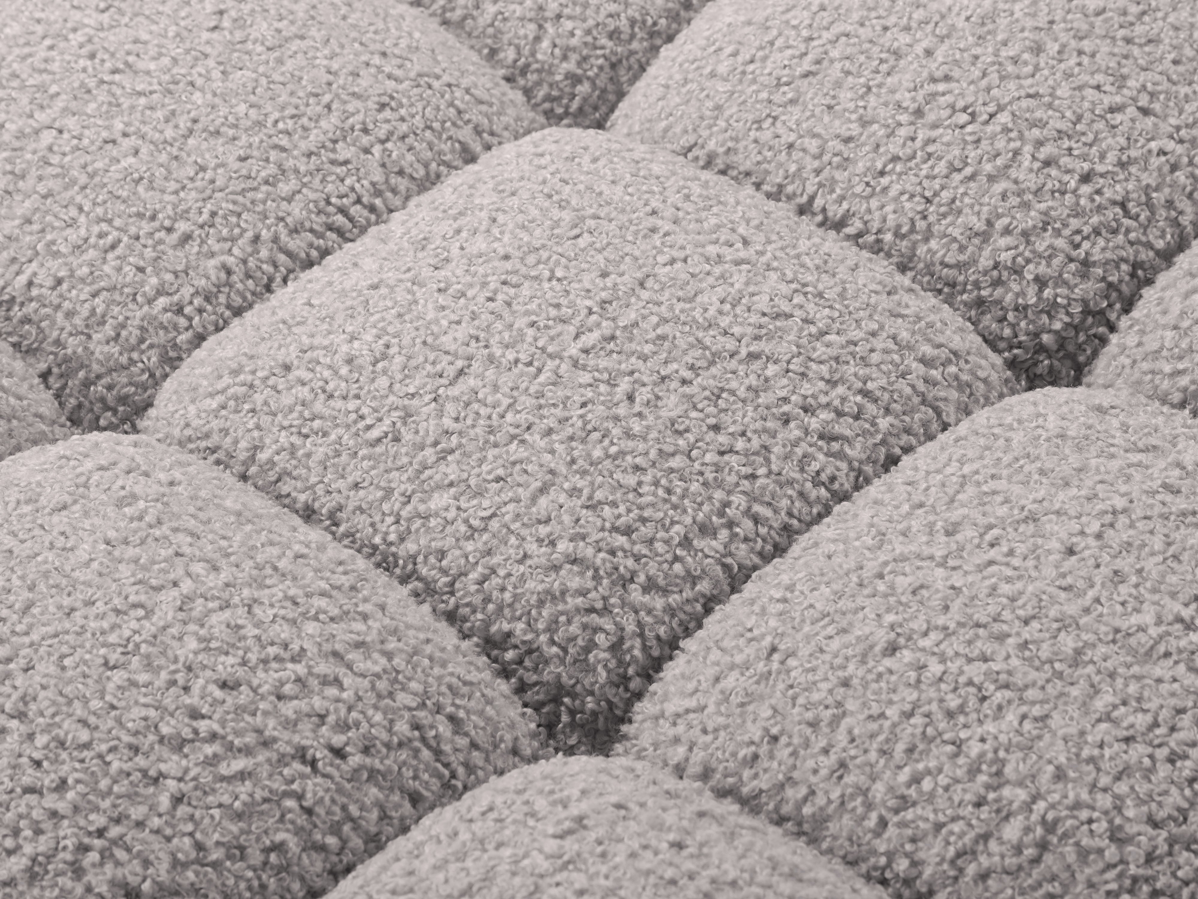 Modulaire open linker BELLIS bank in grijze boucle