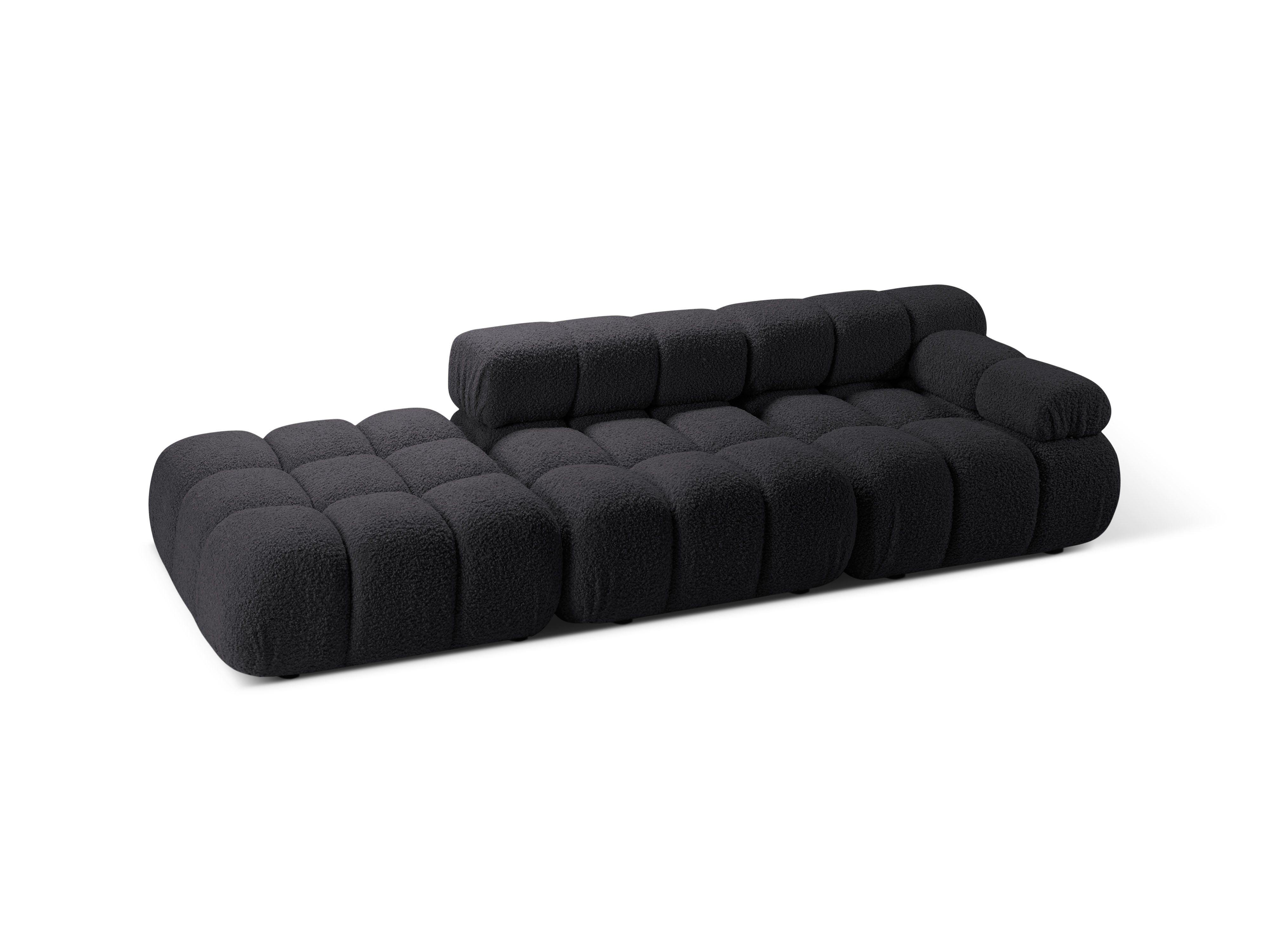 Modulaire open linker BELLIS sofa in grafiet boucle