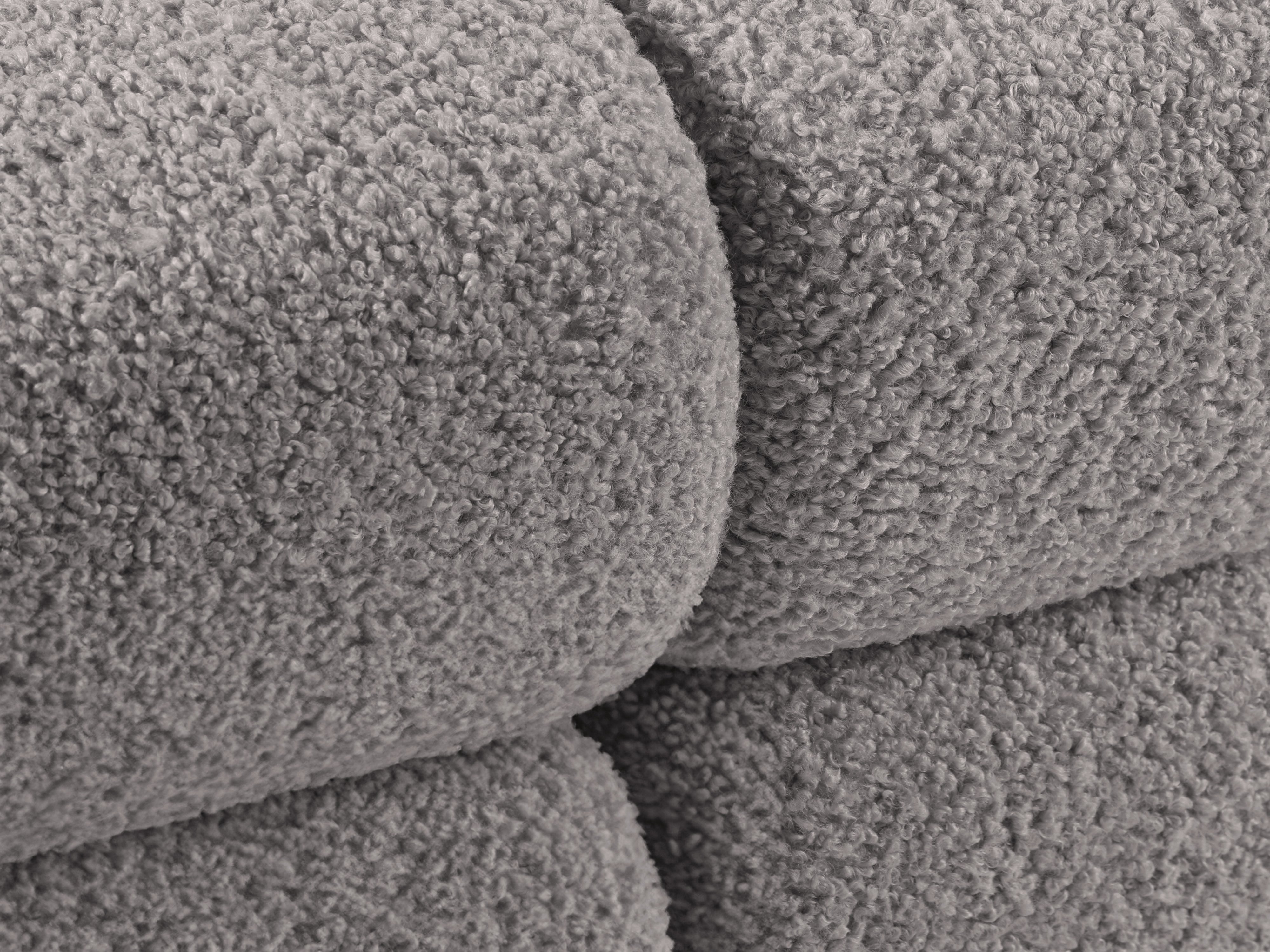Modulaire open rechter BELLIS bank grijs boucle
