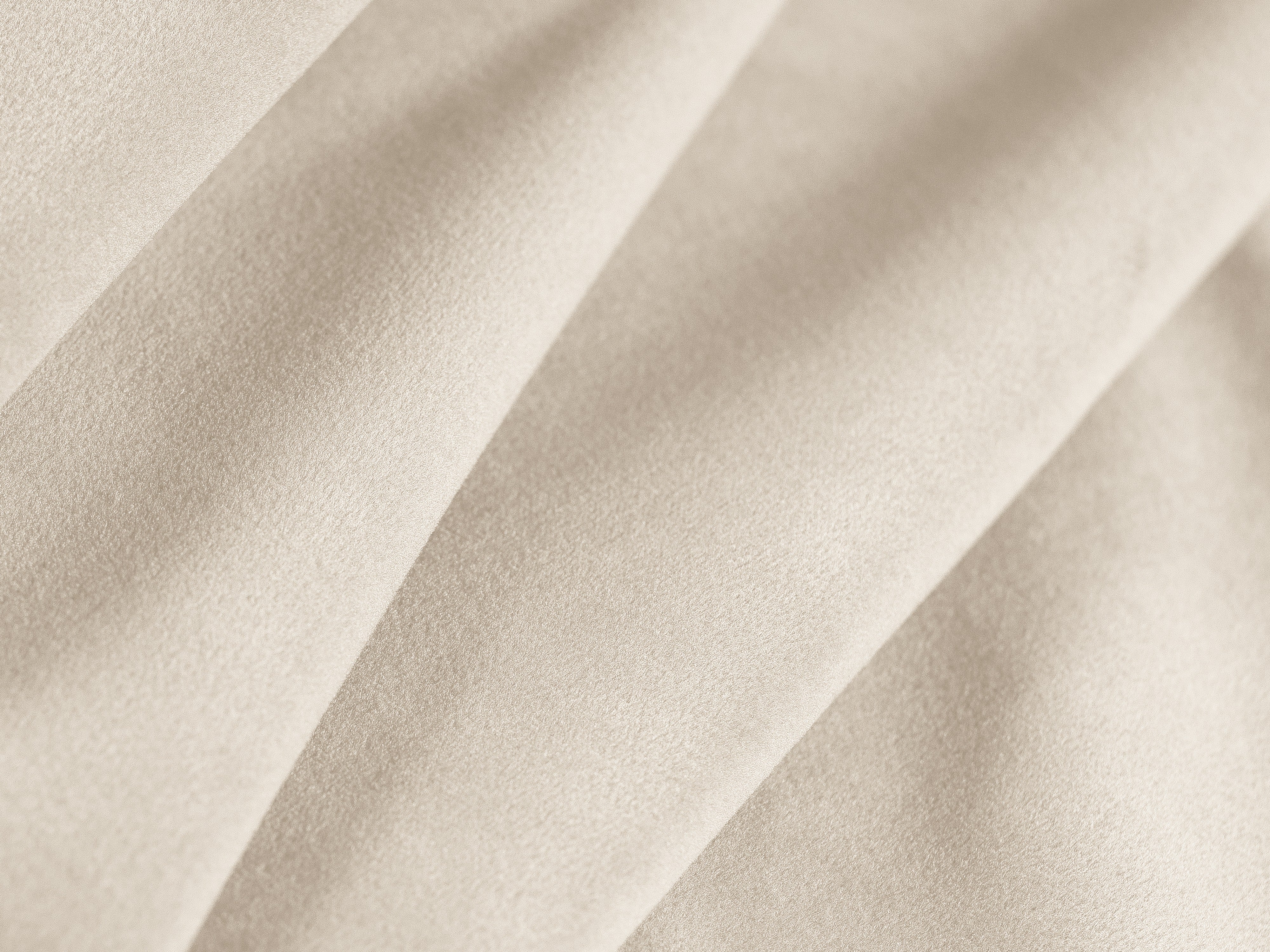 Beige 4-persoons rechtse fluwelen hoekbank MILEY