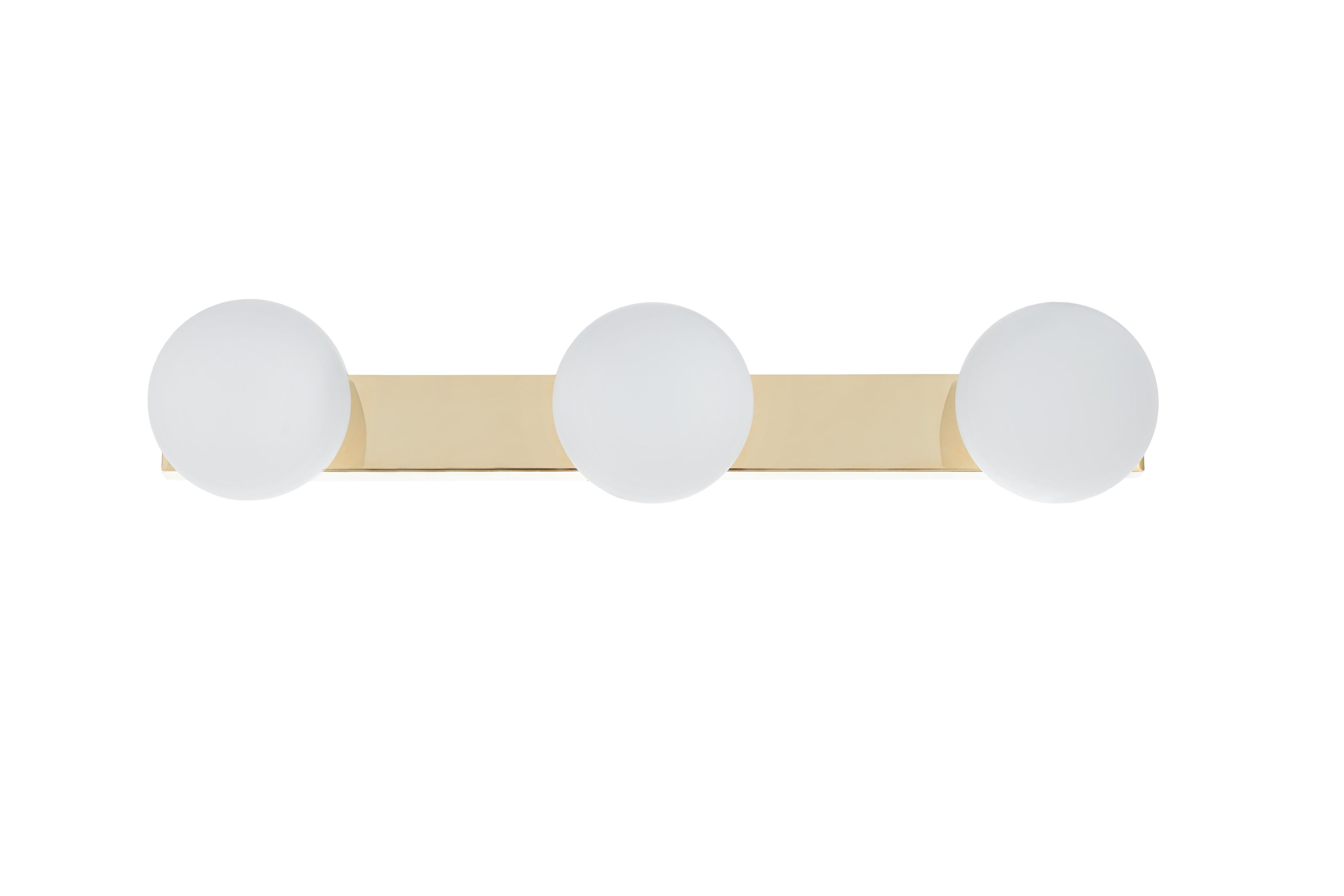 Three-point wall lamp MIJA gold