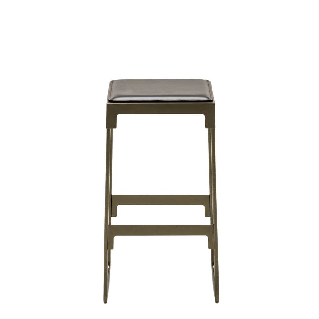 Houten kruk MINGX bruin