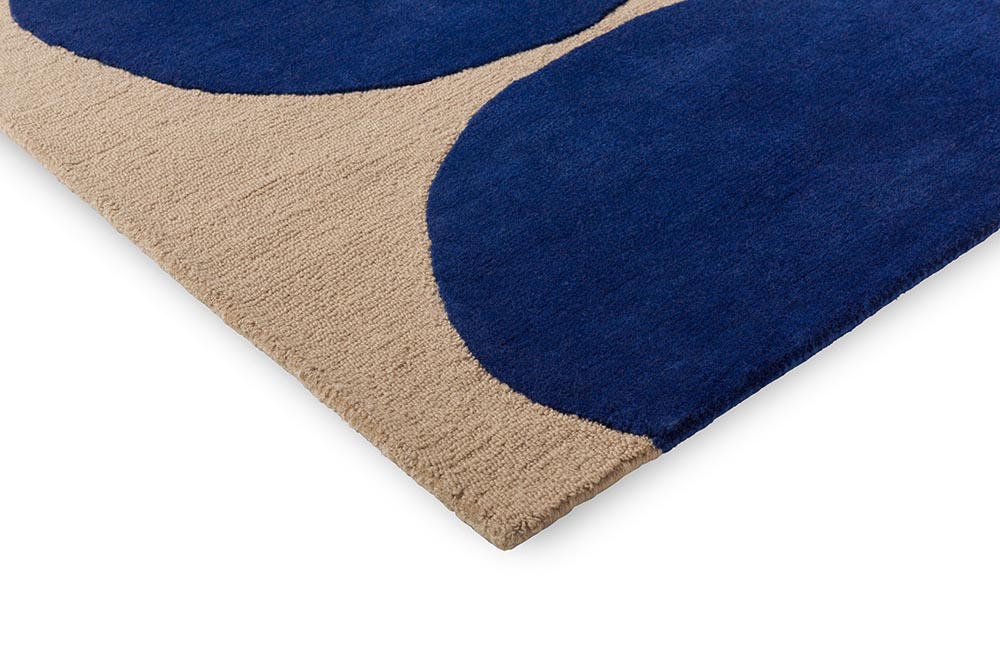 Vloerkleed ISOT KIVET blauw met beige