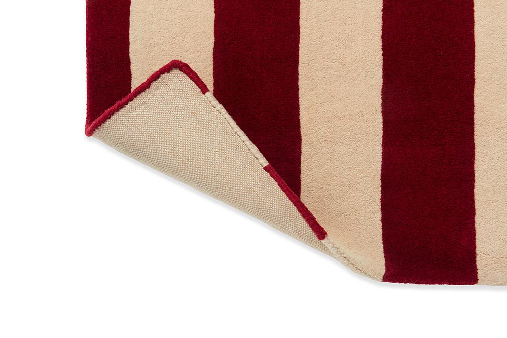 Wollen tapijt RALLI rood-beige-blauw