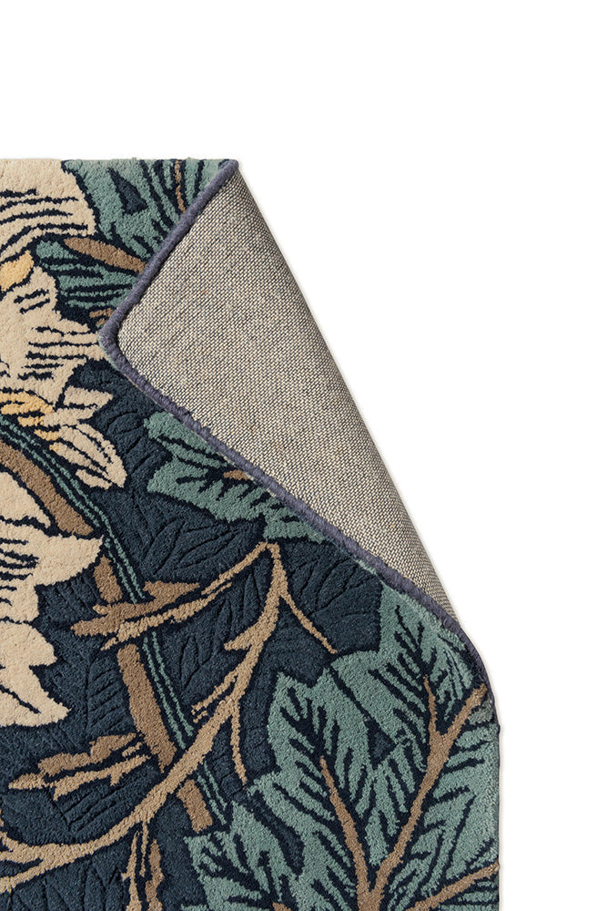 Teppich HONEYSUCKLE & TULIP TEAL granatrot