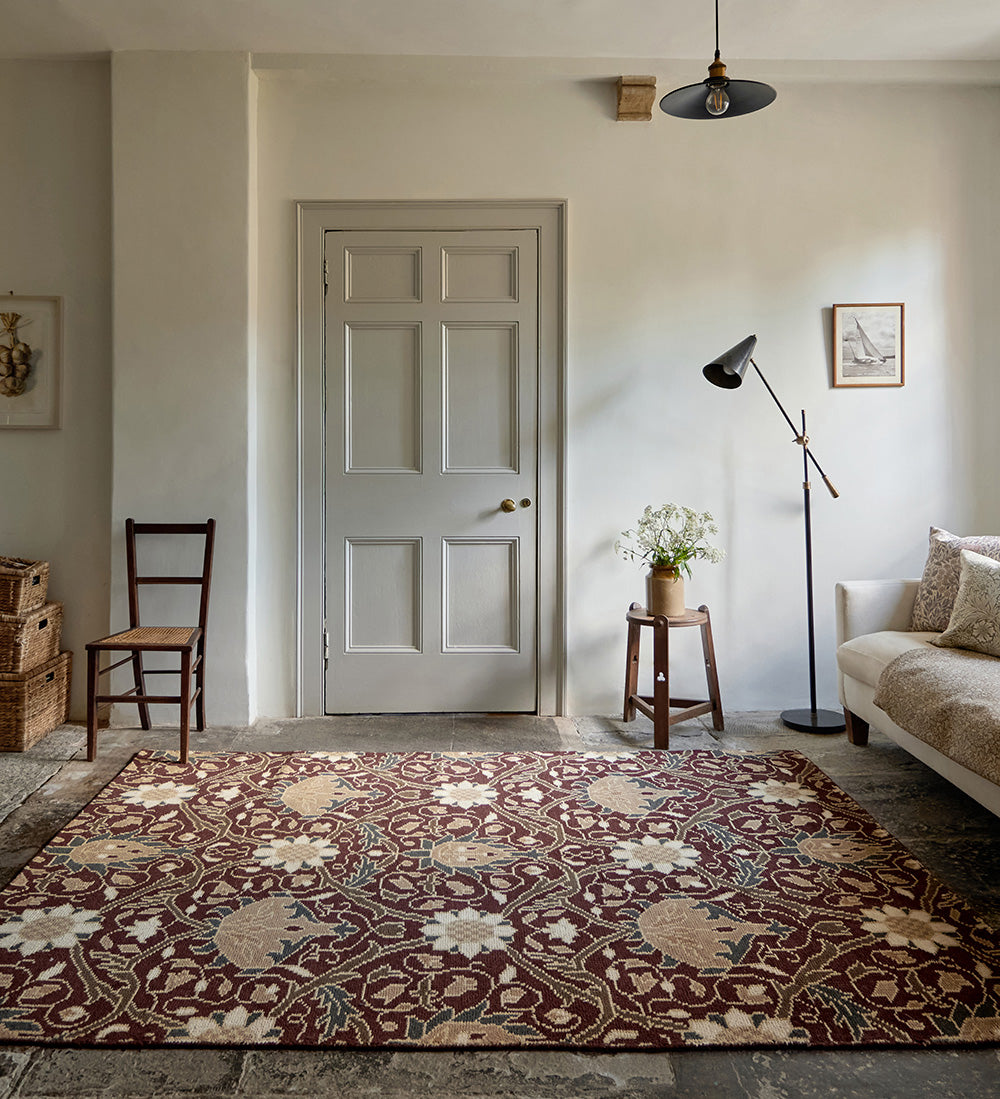 Vloerkleed MONTREAL RUSSET bordeaux-beige