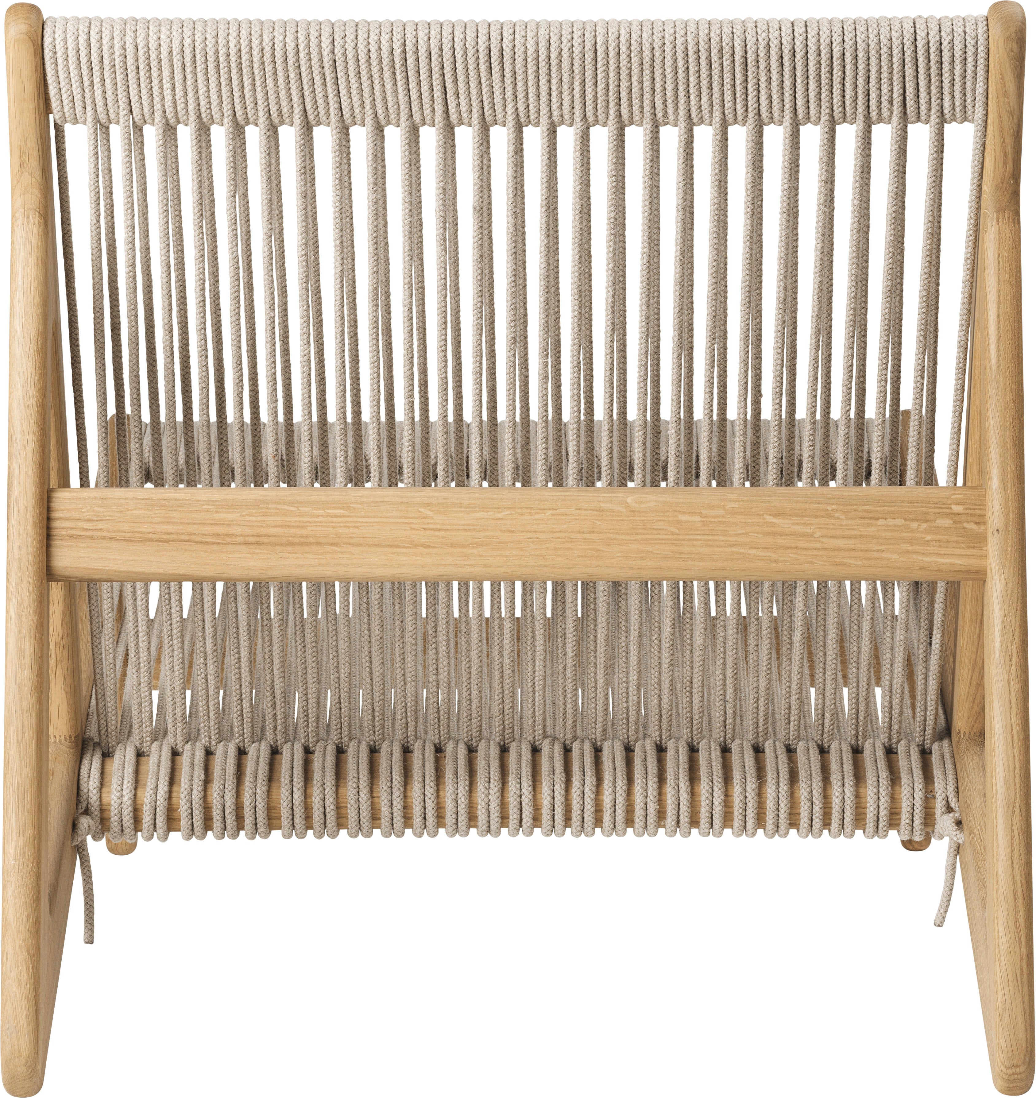 Sessel MR01 Eichenholz und Leinen