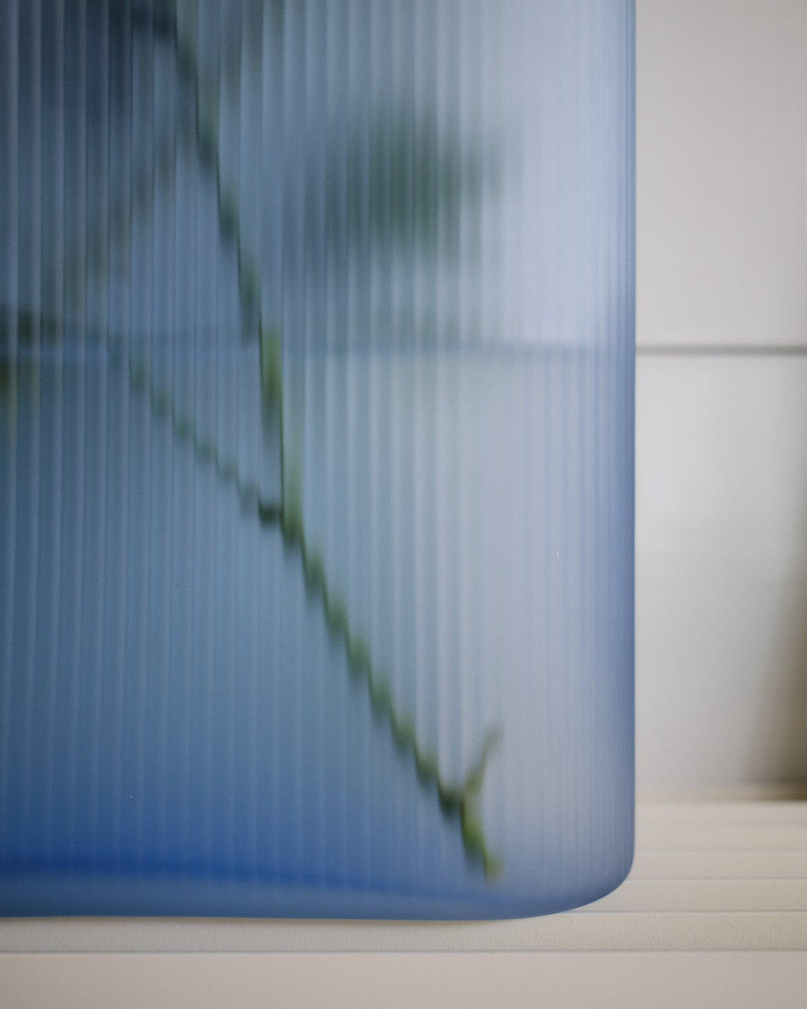 Ridge Blue Vase