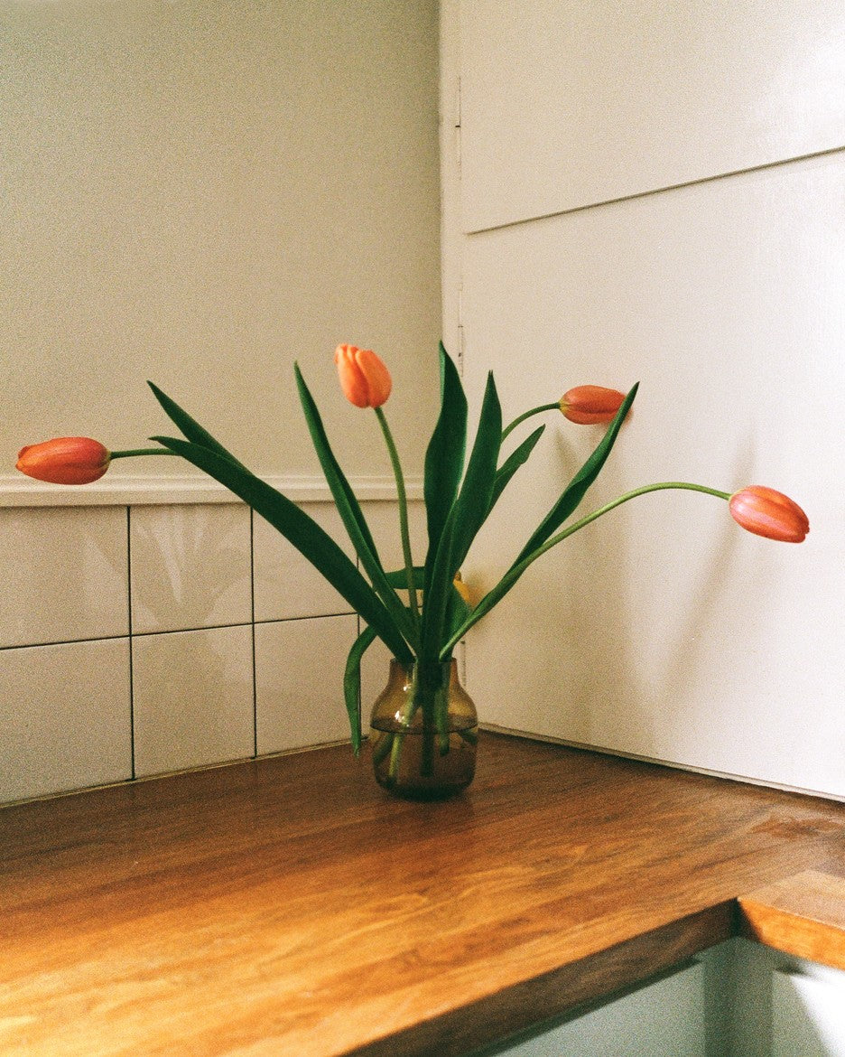 Amber SILENT Glass Vase