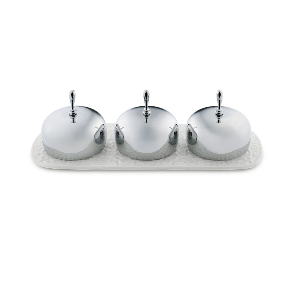 Jamkommen DRESSED porselein en roestvrij staal