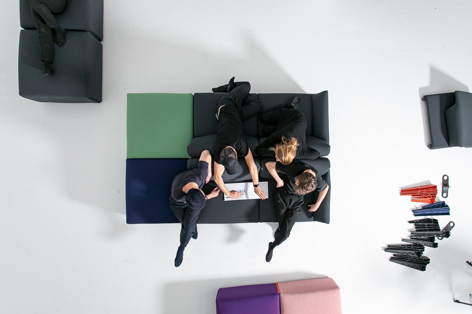 Upholstered COSTUME ottoman