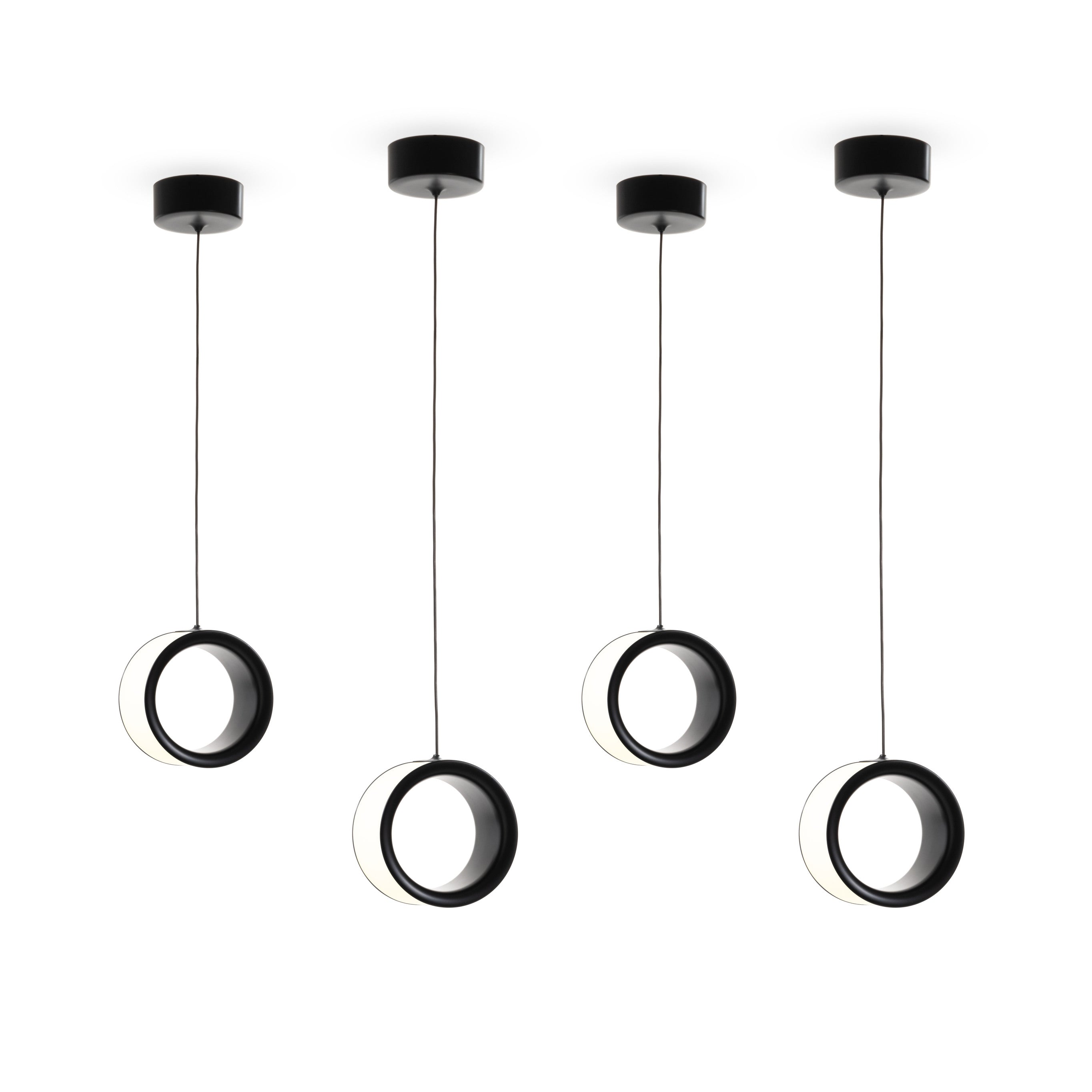 LOST pendant lamp black with white