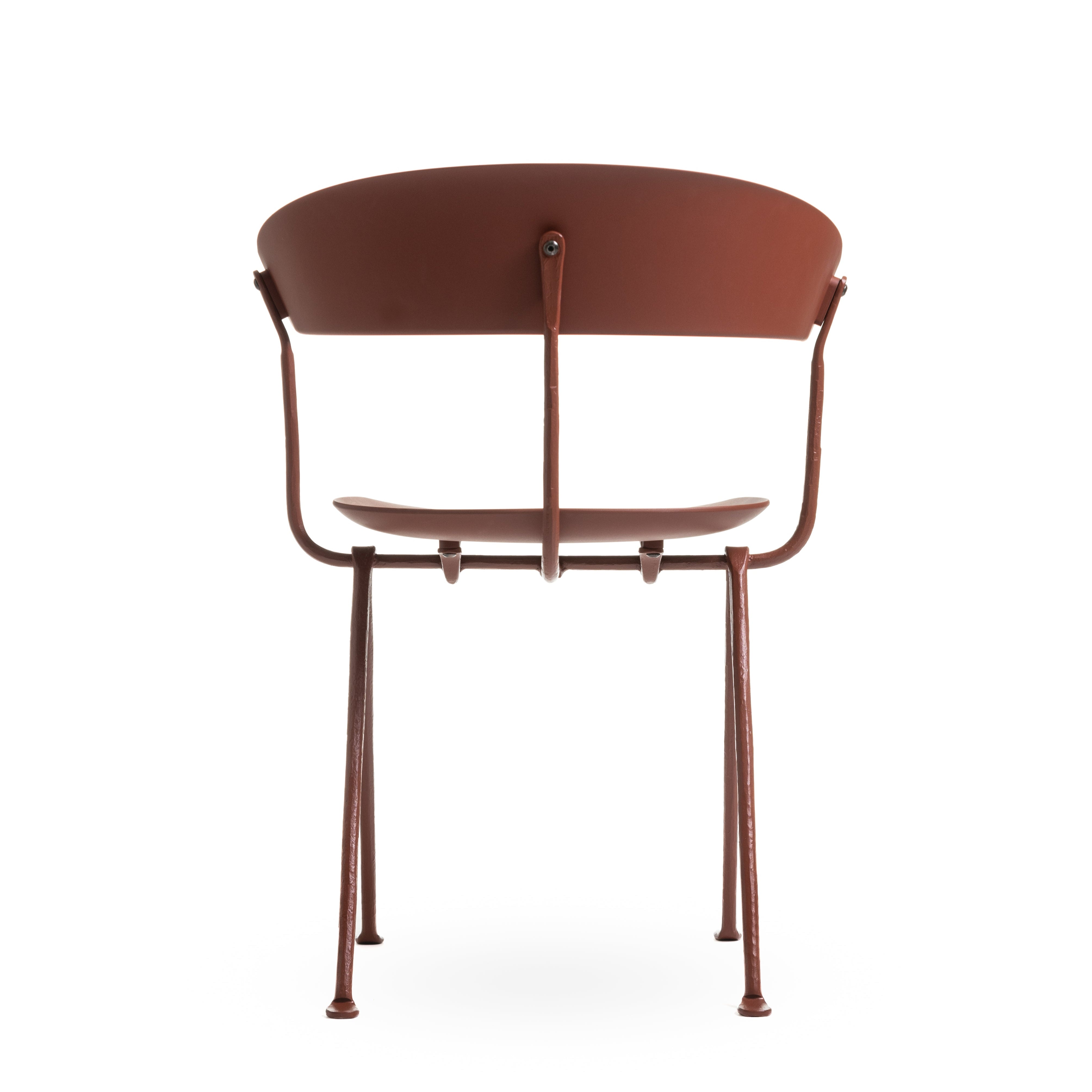 OFFICINA Stuhl braune Basis mit brauner Sitzfläche