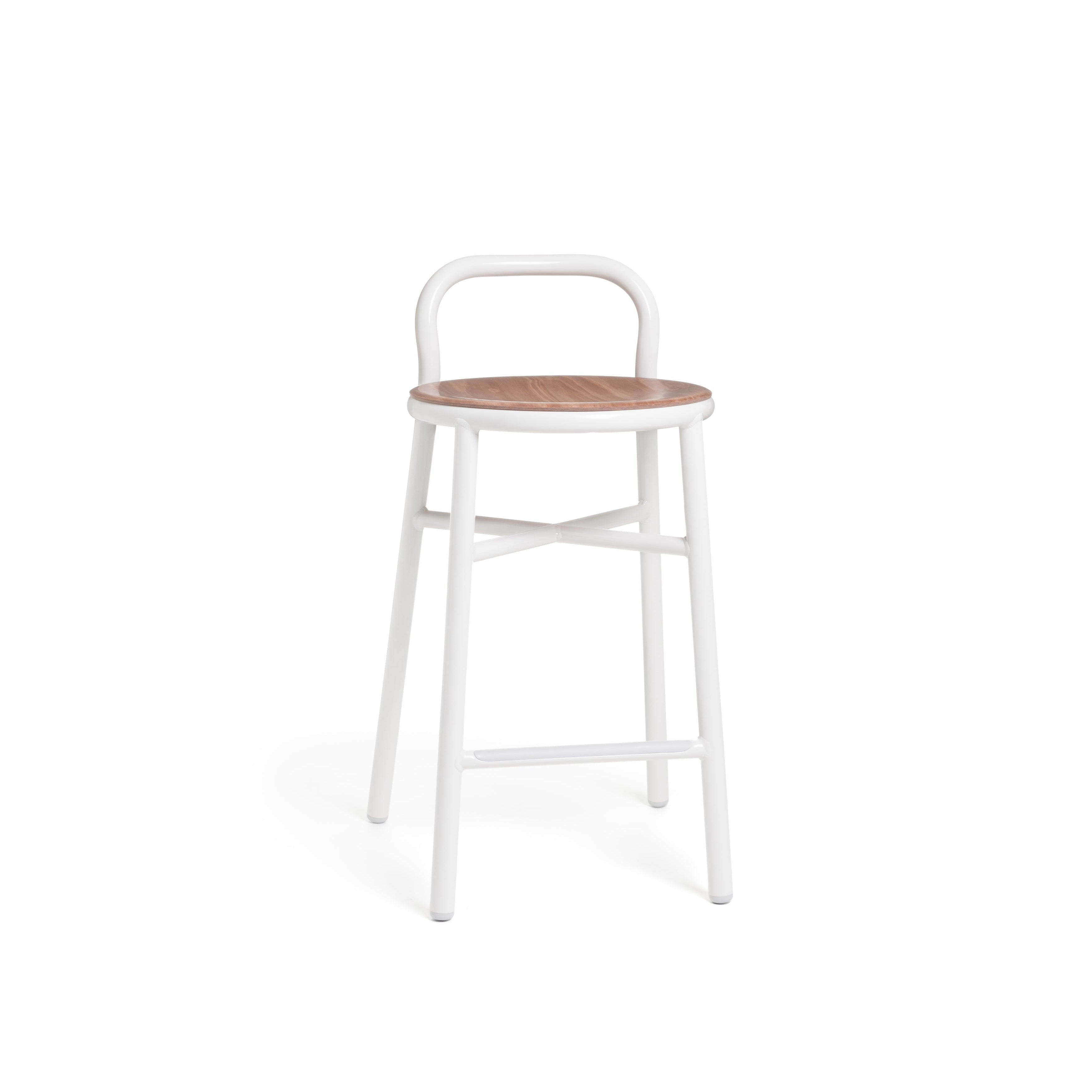 PIPE stool in light beech wood