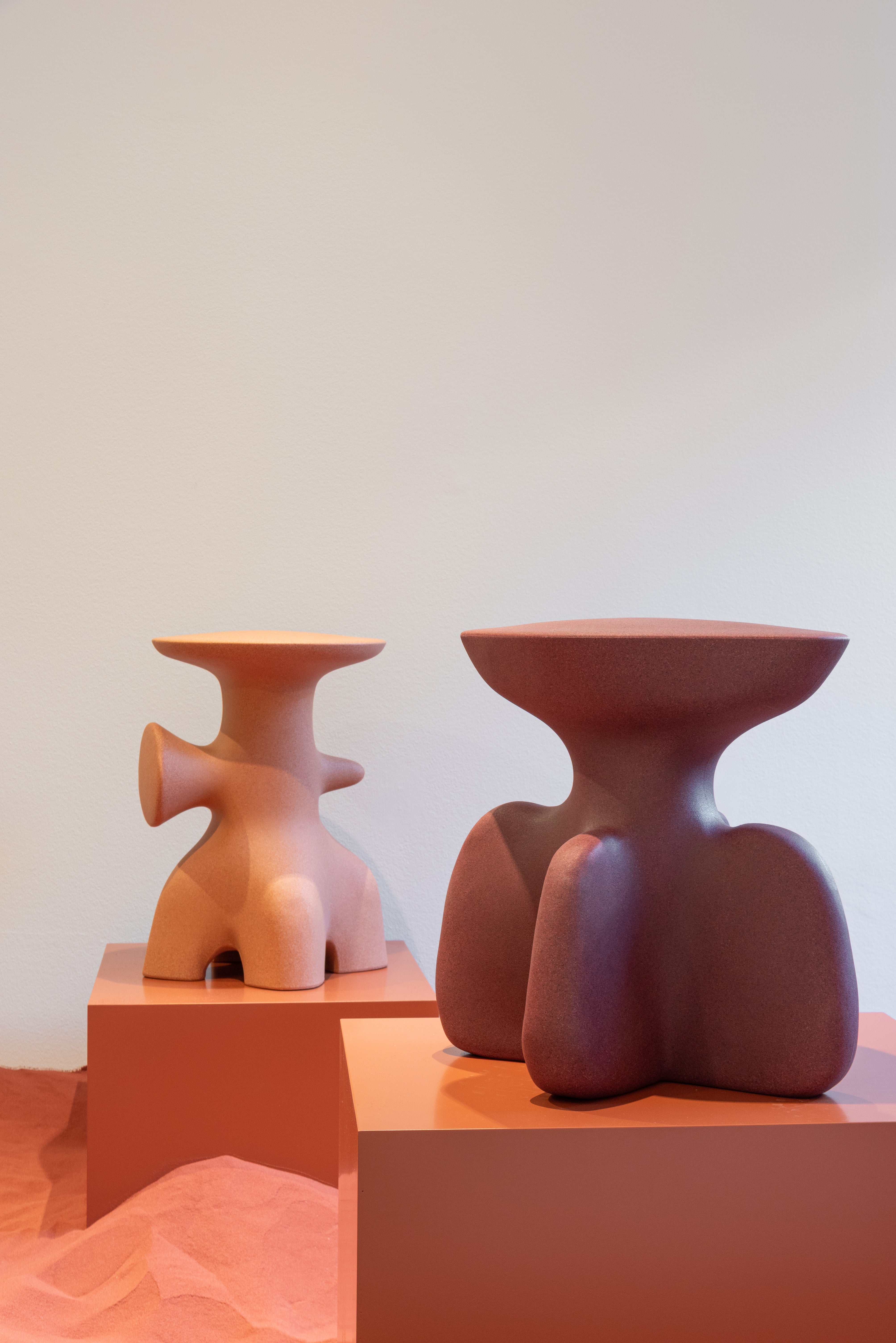 Bijzettafel ARCHEO terracotta