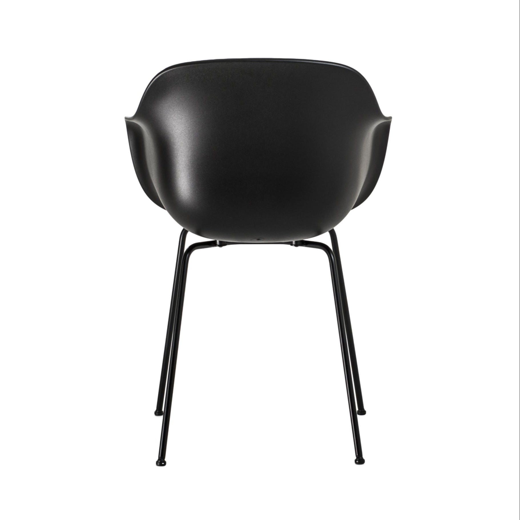 Fauteuil SUBSTANCE zwart met metalen basis