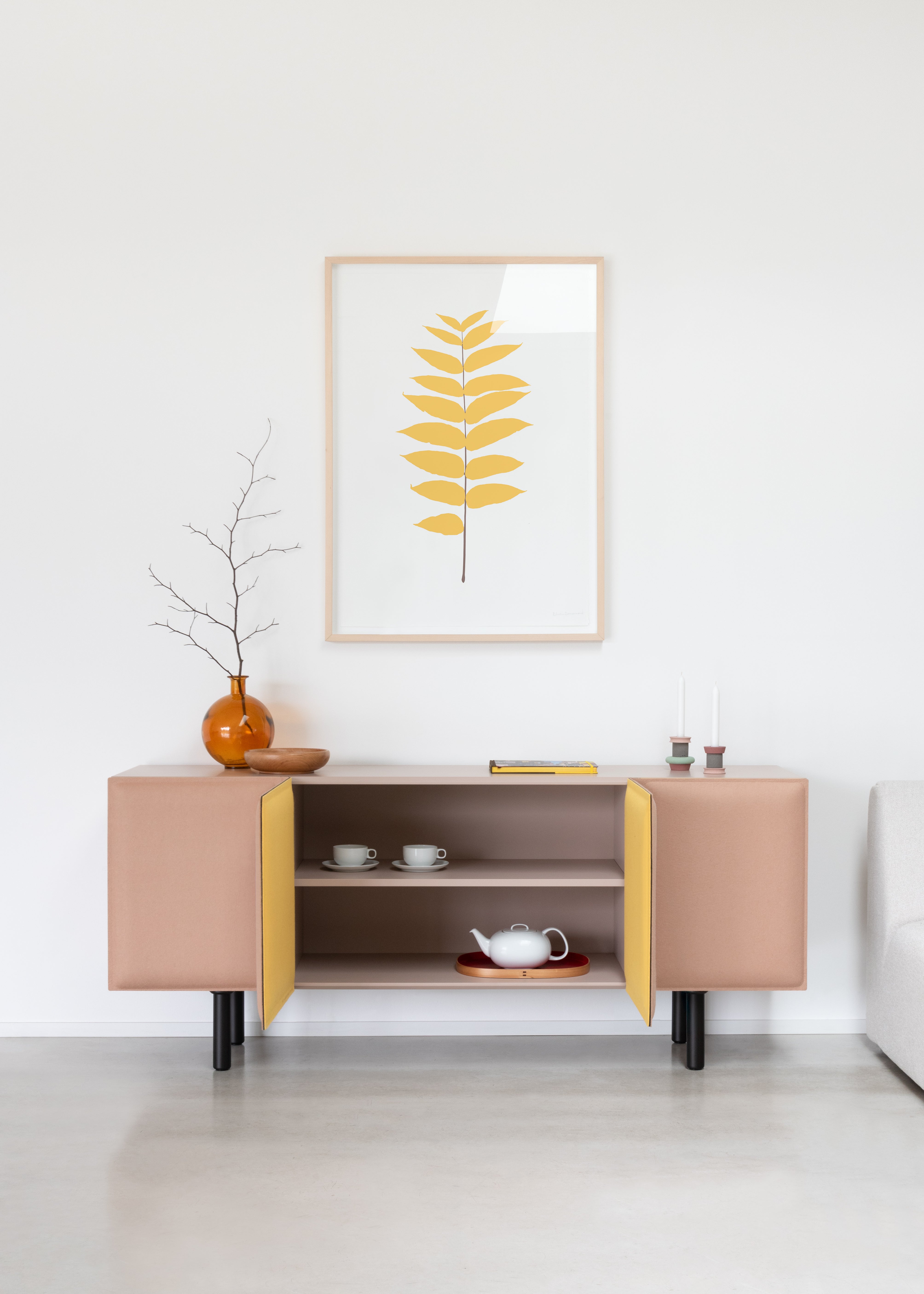 TACITO RTV-kast beige vilt