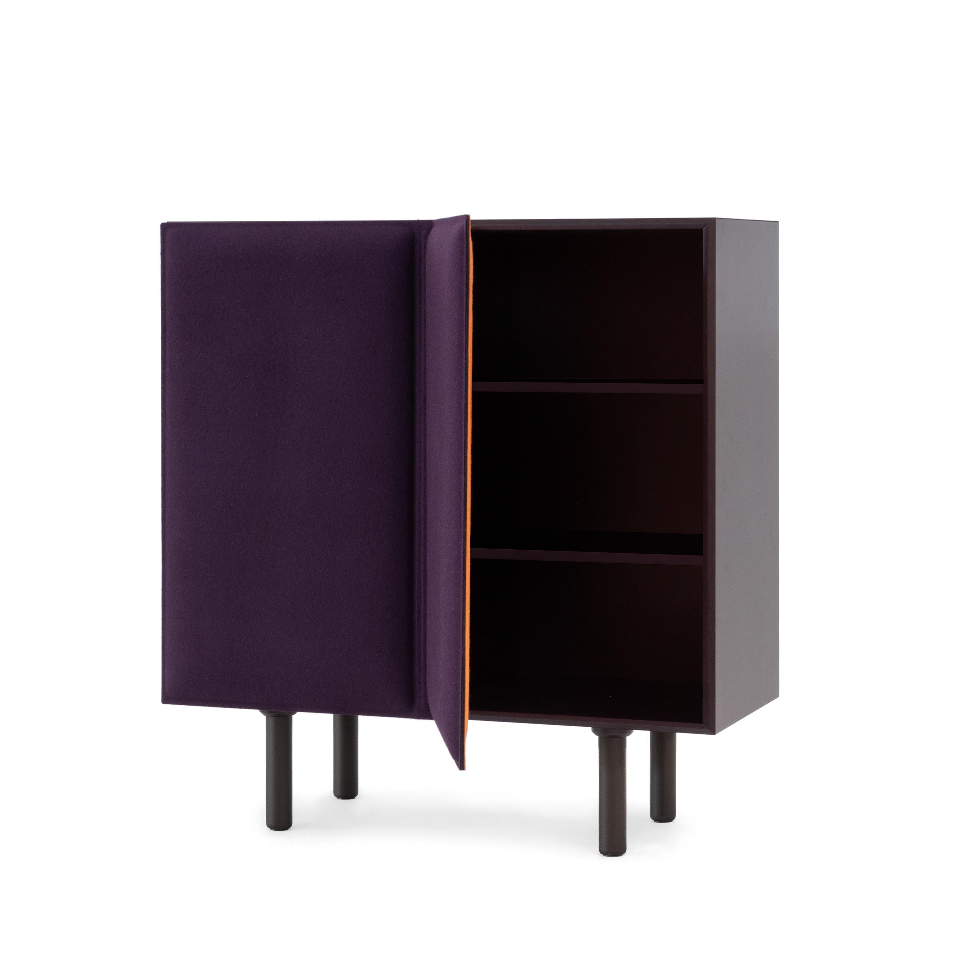 TACITO cabinet purple felt