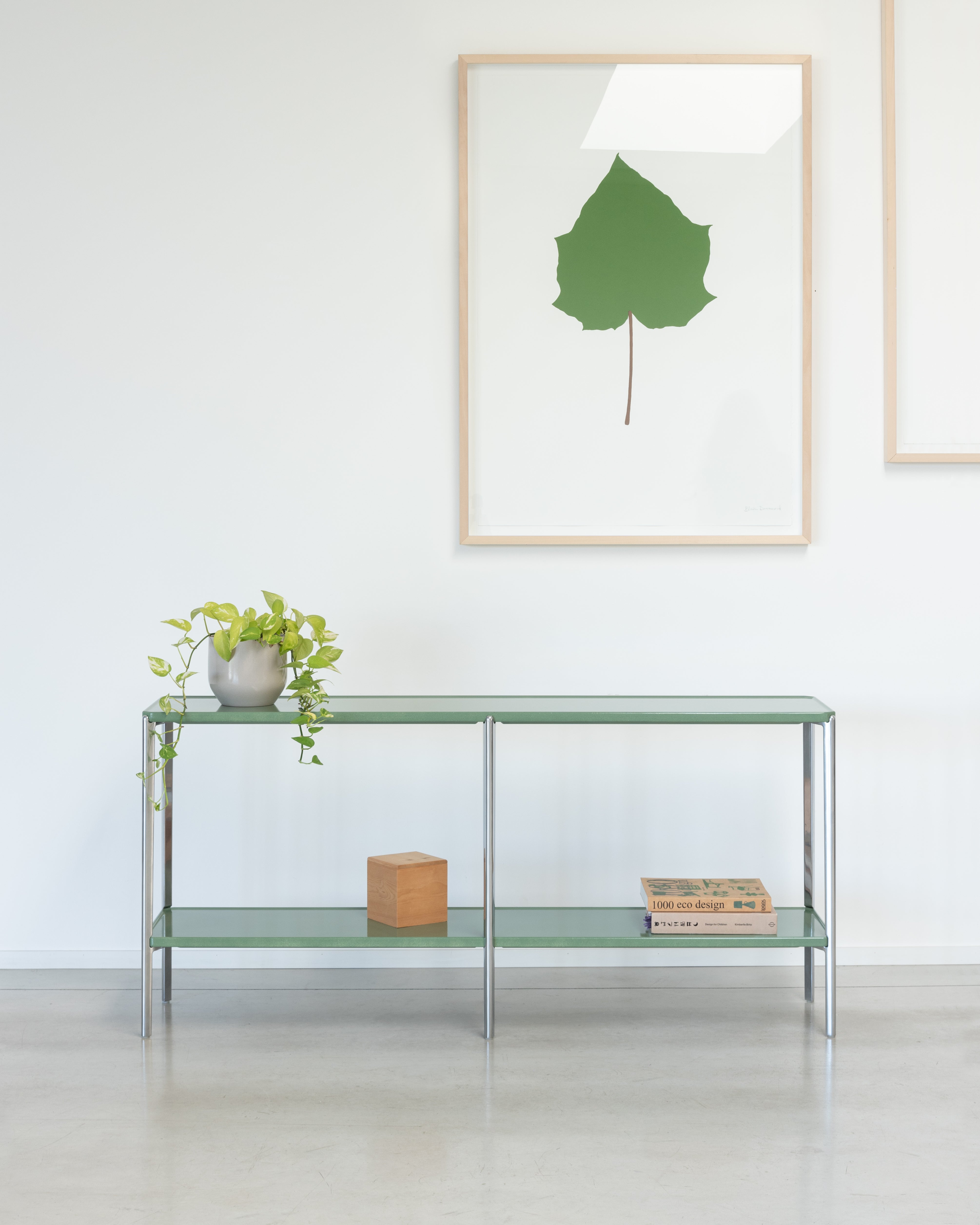 Dubbele kast TAMBOUR groene beton