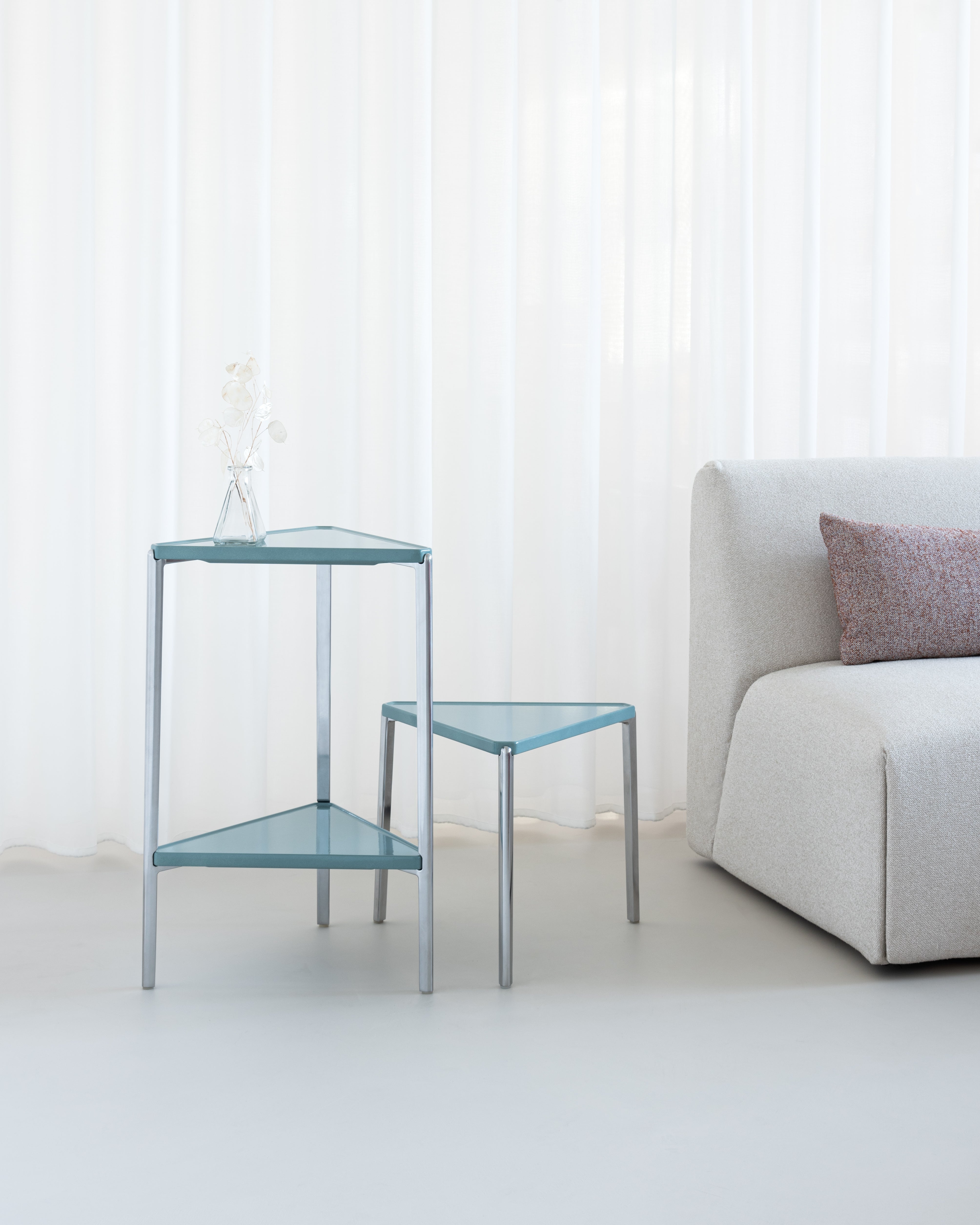 TAMBOUR Beistelltisch grüner Beton